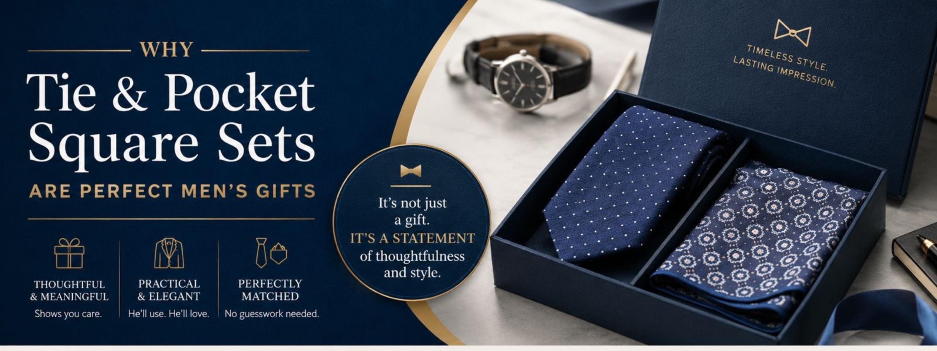Why Tie & Pocket Square Sets Are Perfect Men’s Gifts