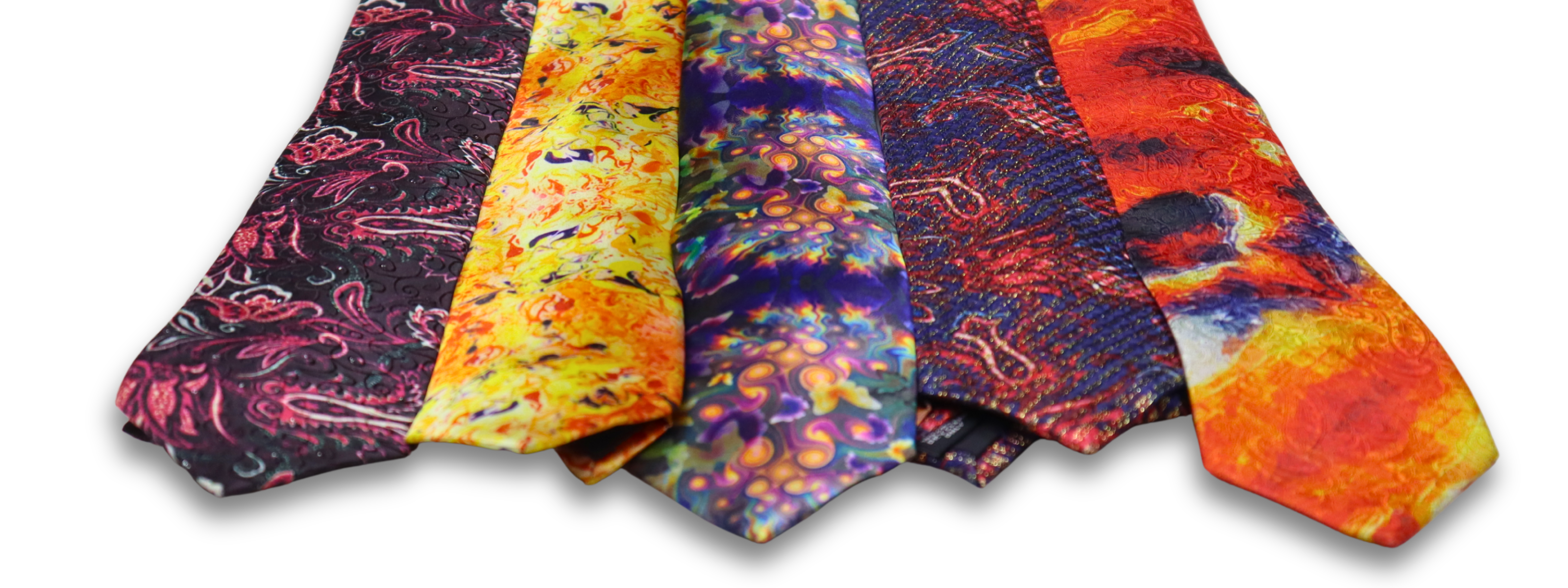 Abstract neckties for men