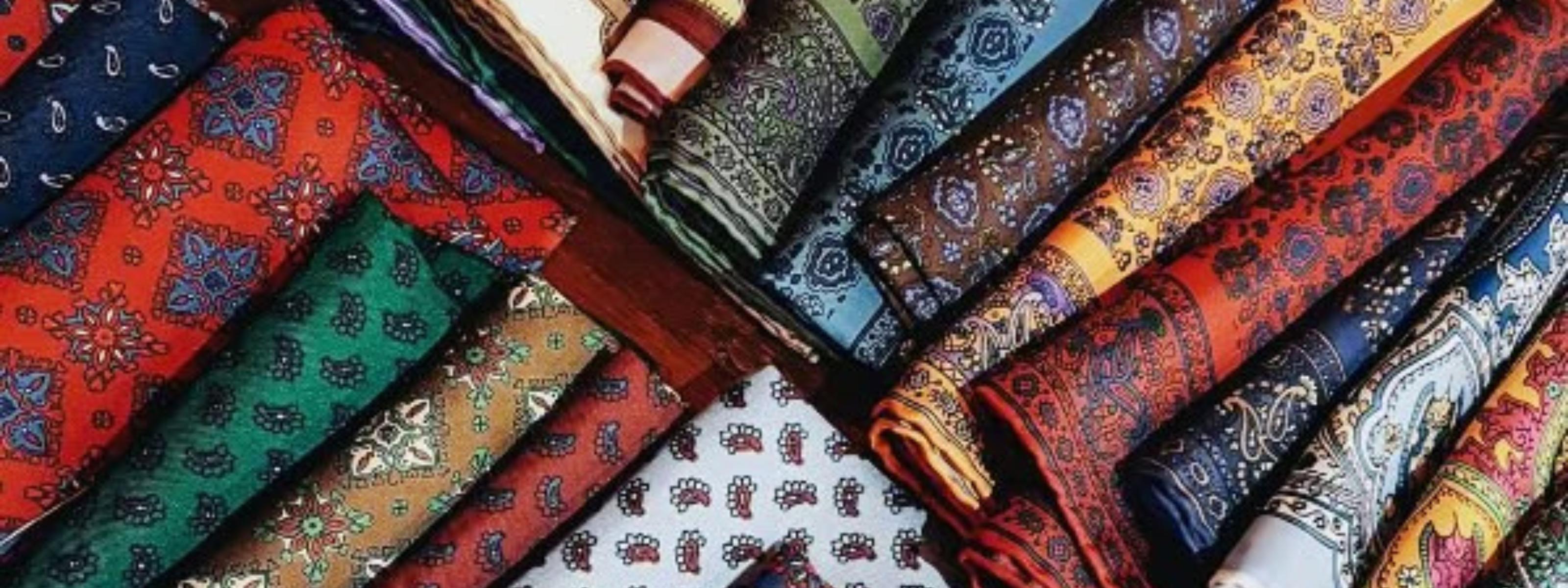 printed silk pocket squares