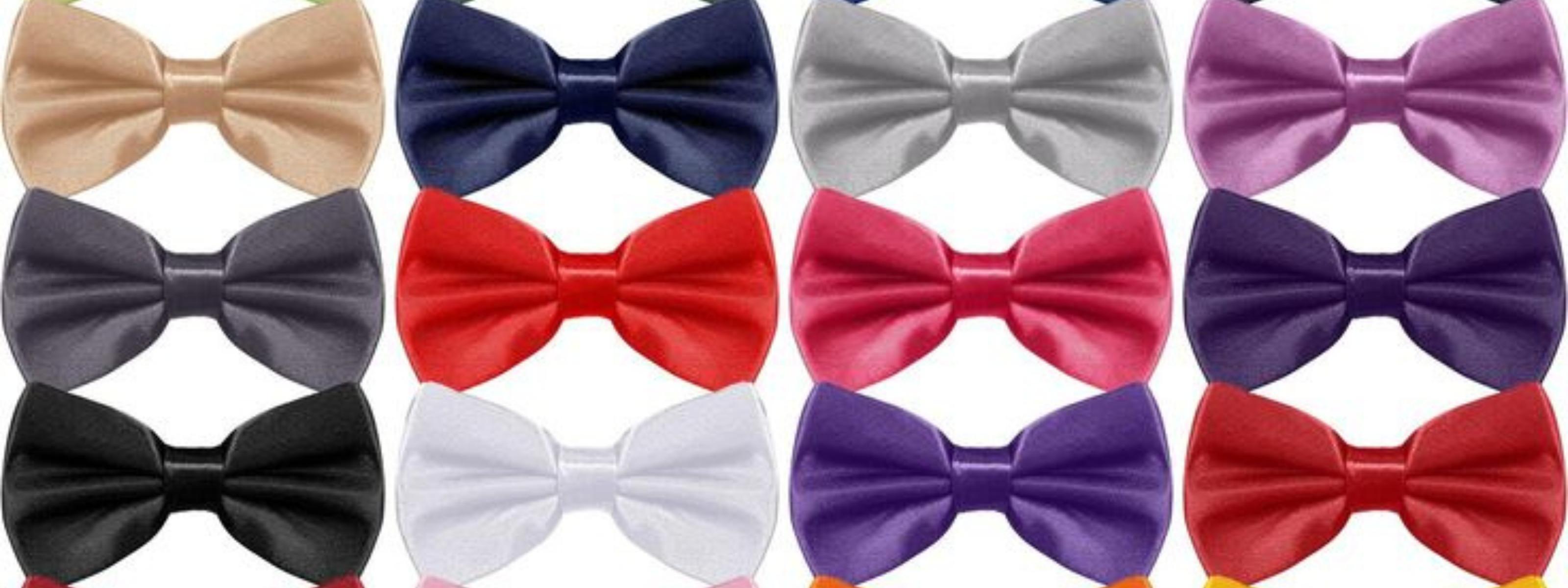 solid bow ties for men
