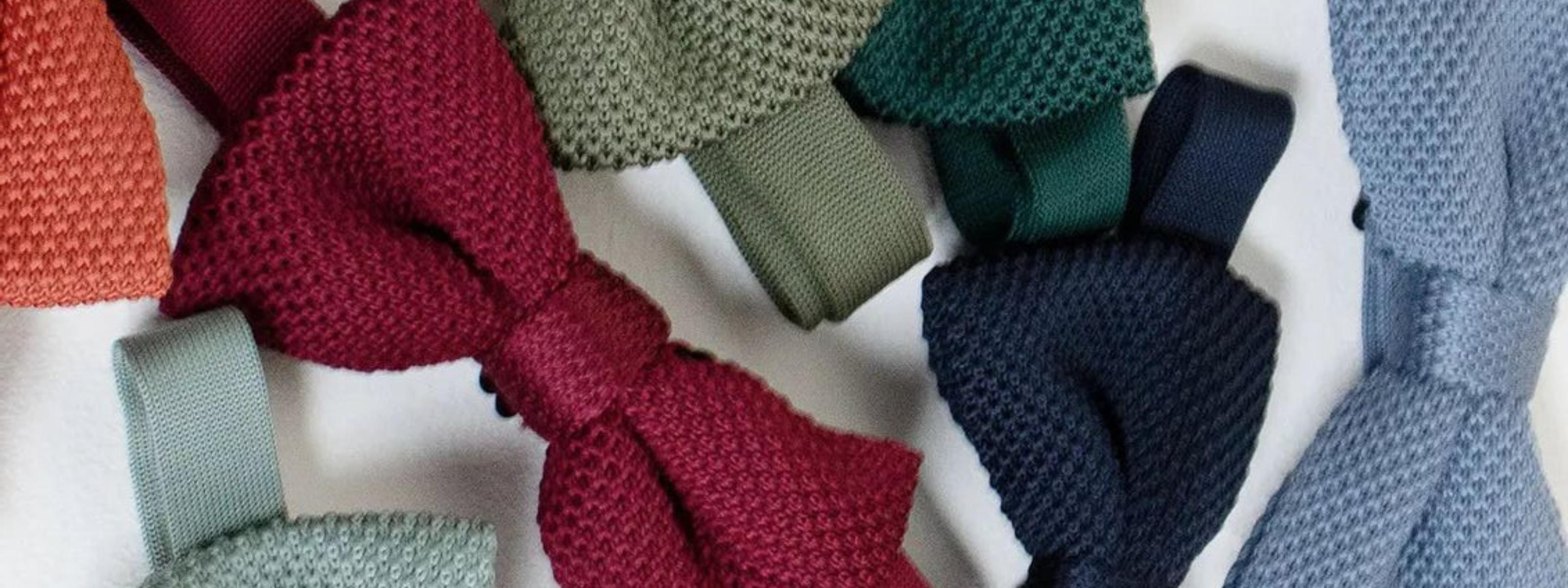 knitted bowties for men