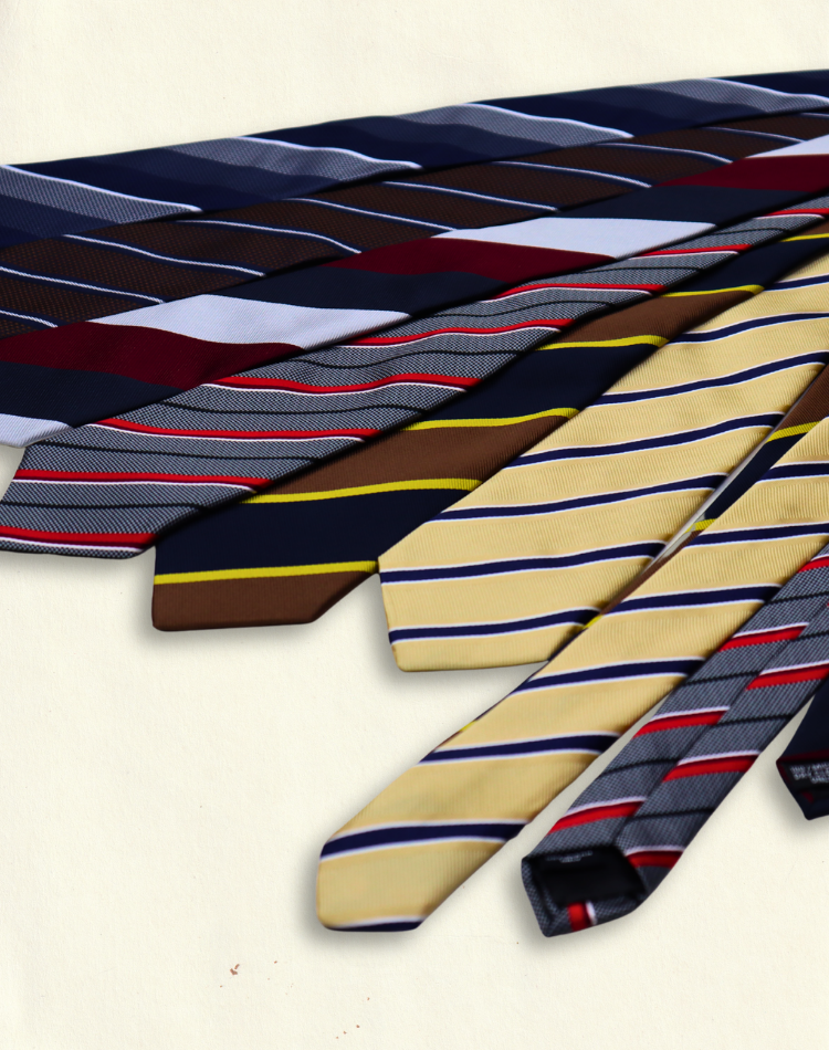 Striped neckties