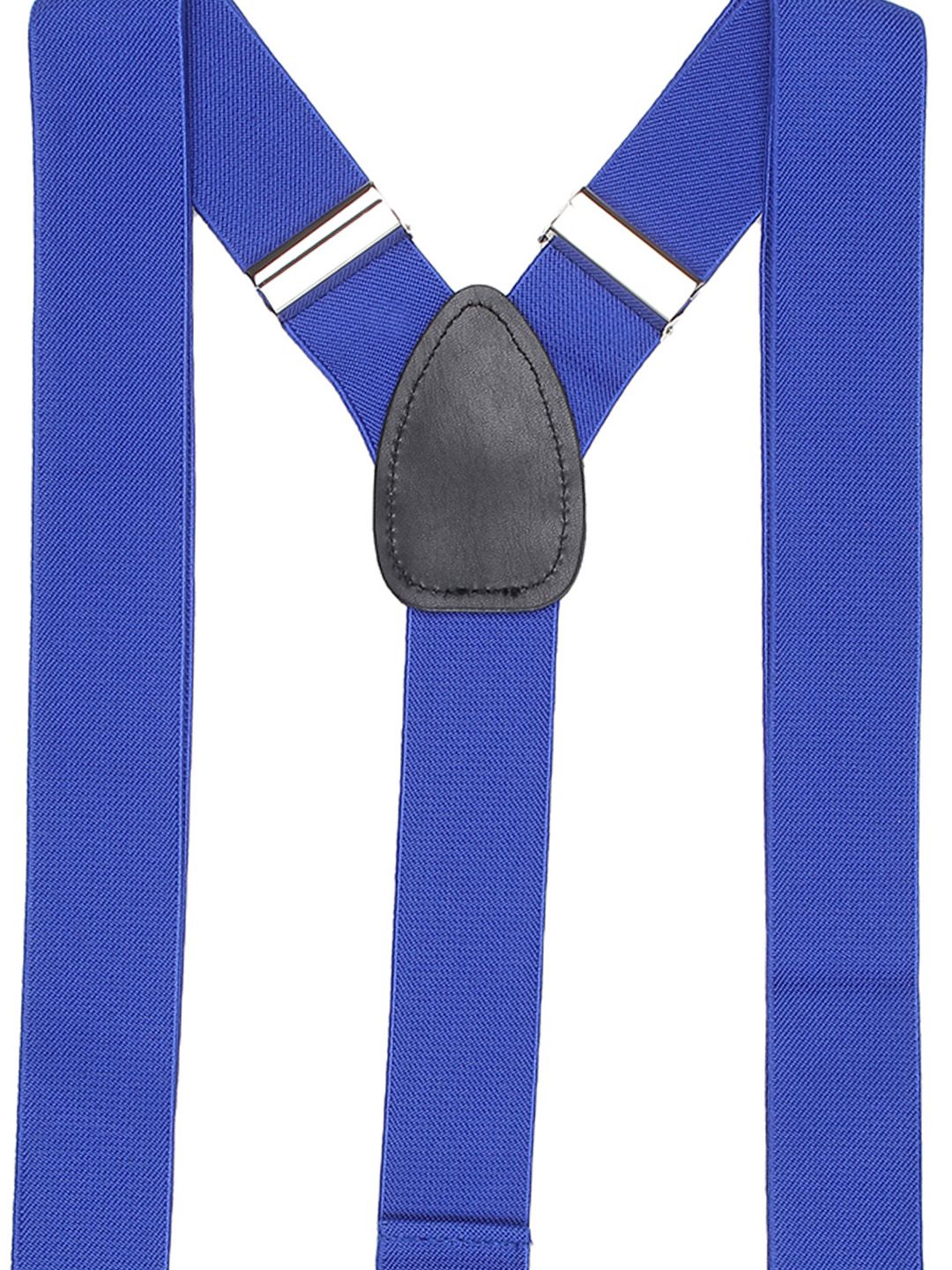 Premium Royal Blue Wide Strap Y-Back Suspenders