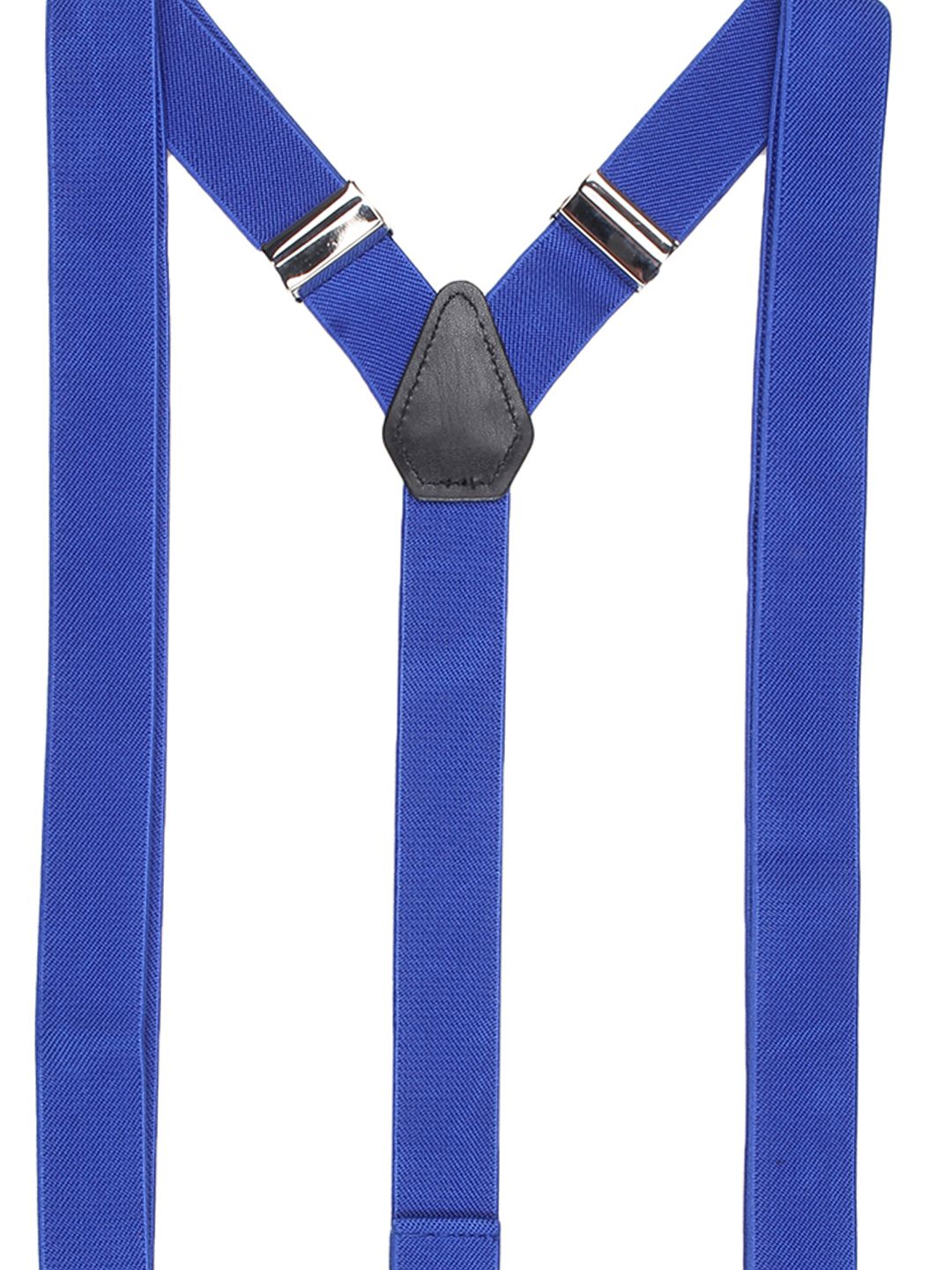 Royal Blue Solid Y-Back Suspenders
