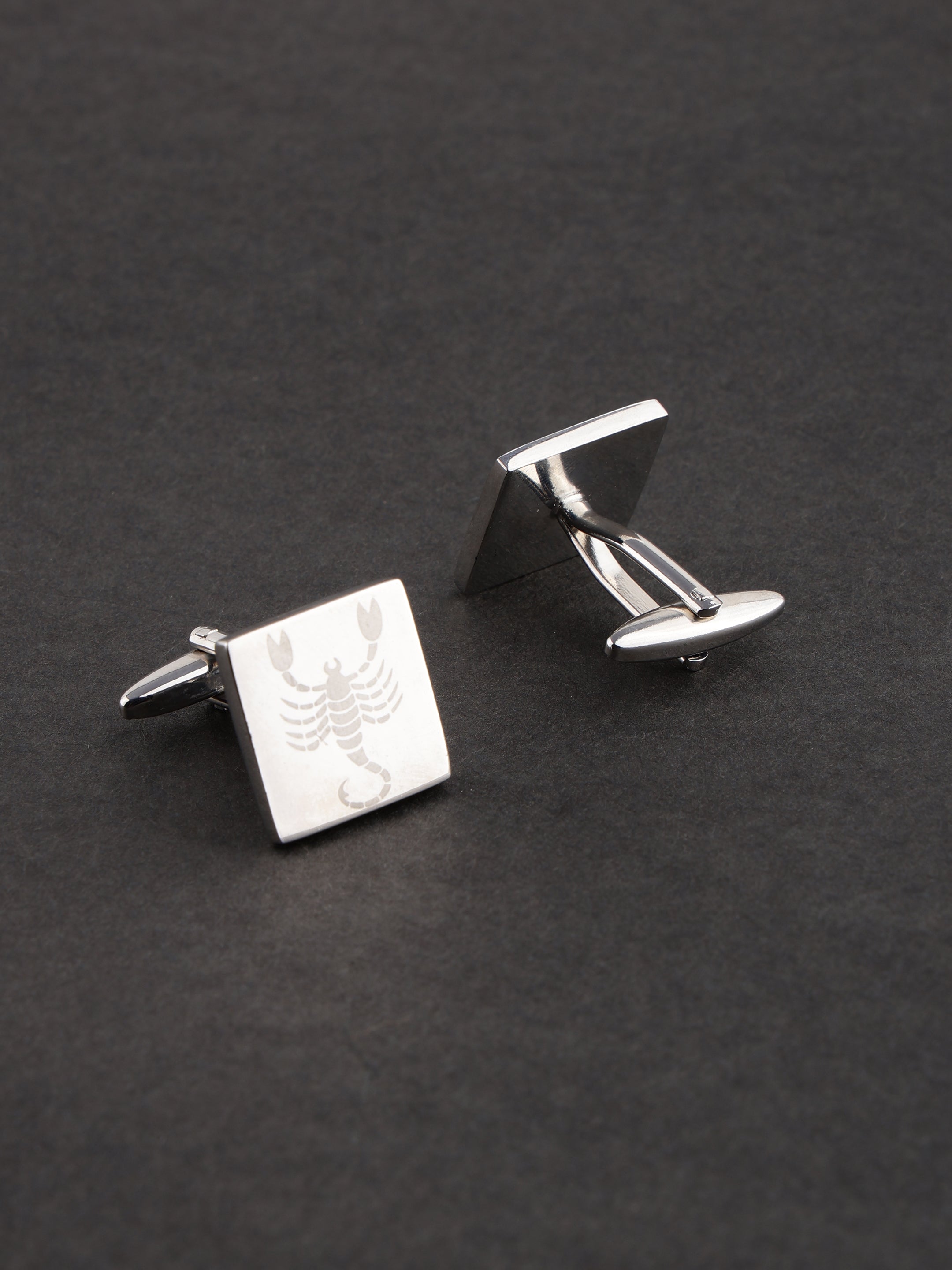 Silver Scorpio Zodiac Cufflink