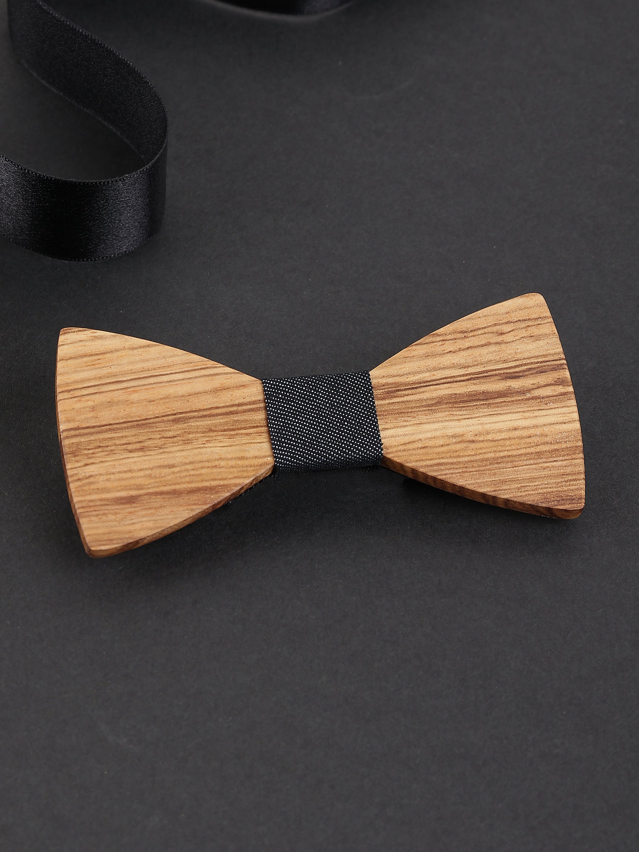 Zebrawood Grain Wooden Bow Tie