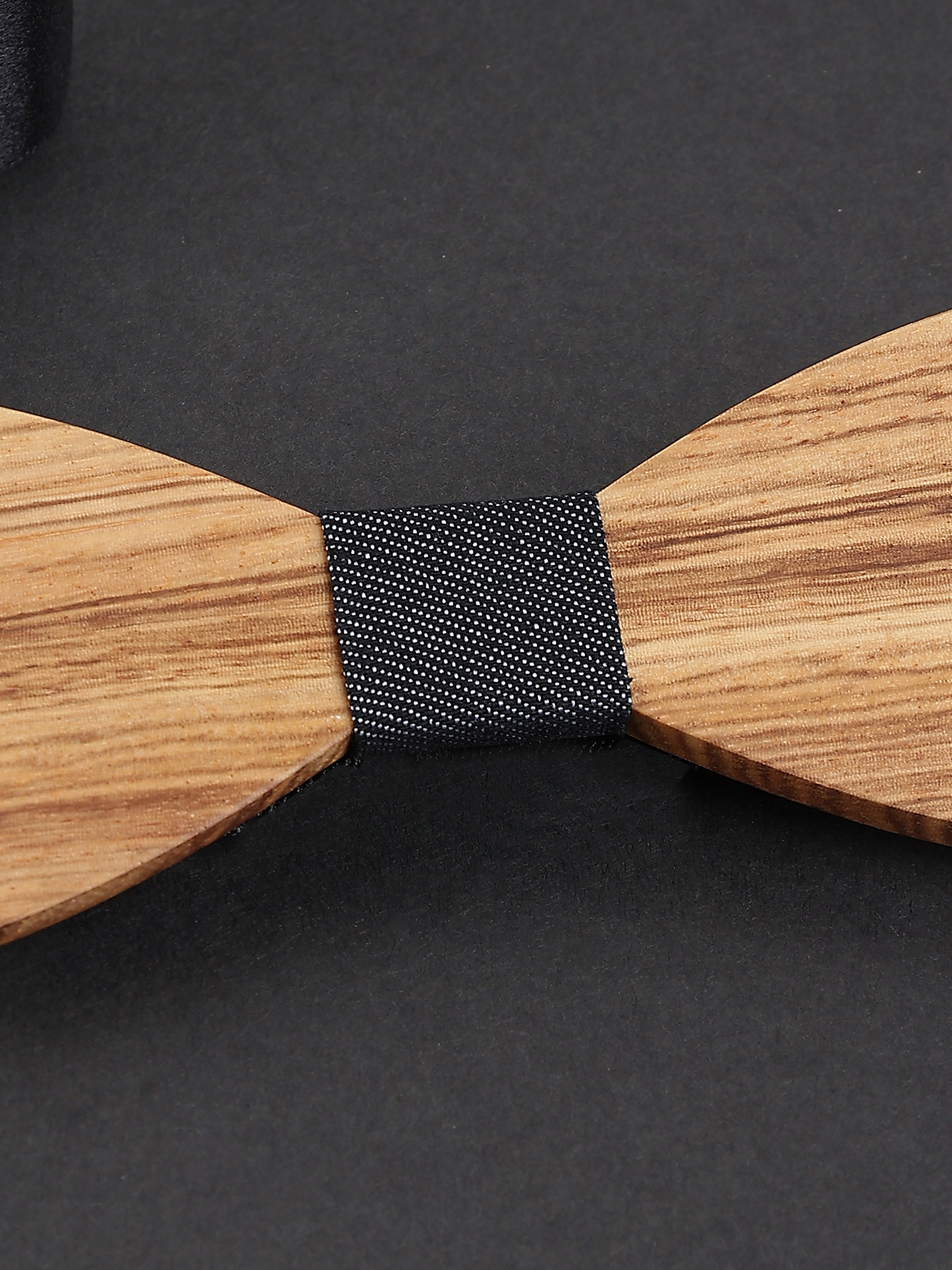 Zebrawood Grain Wooden Bow Tie