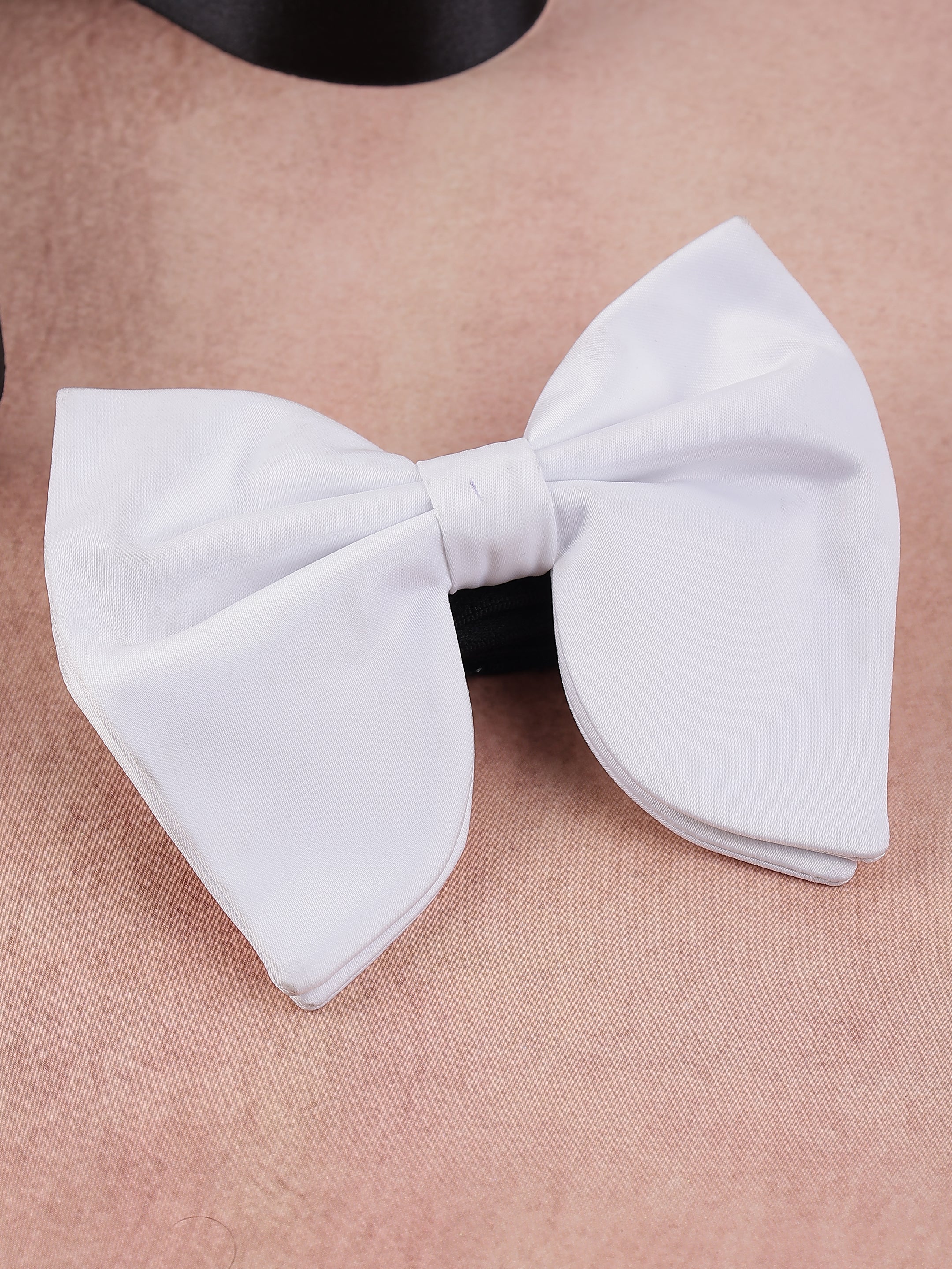 White Butterfly Bow Tie