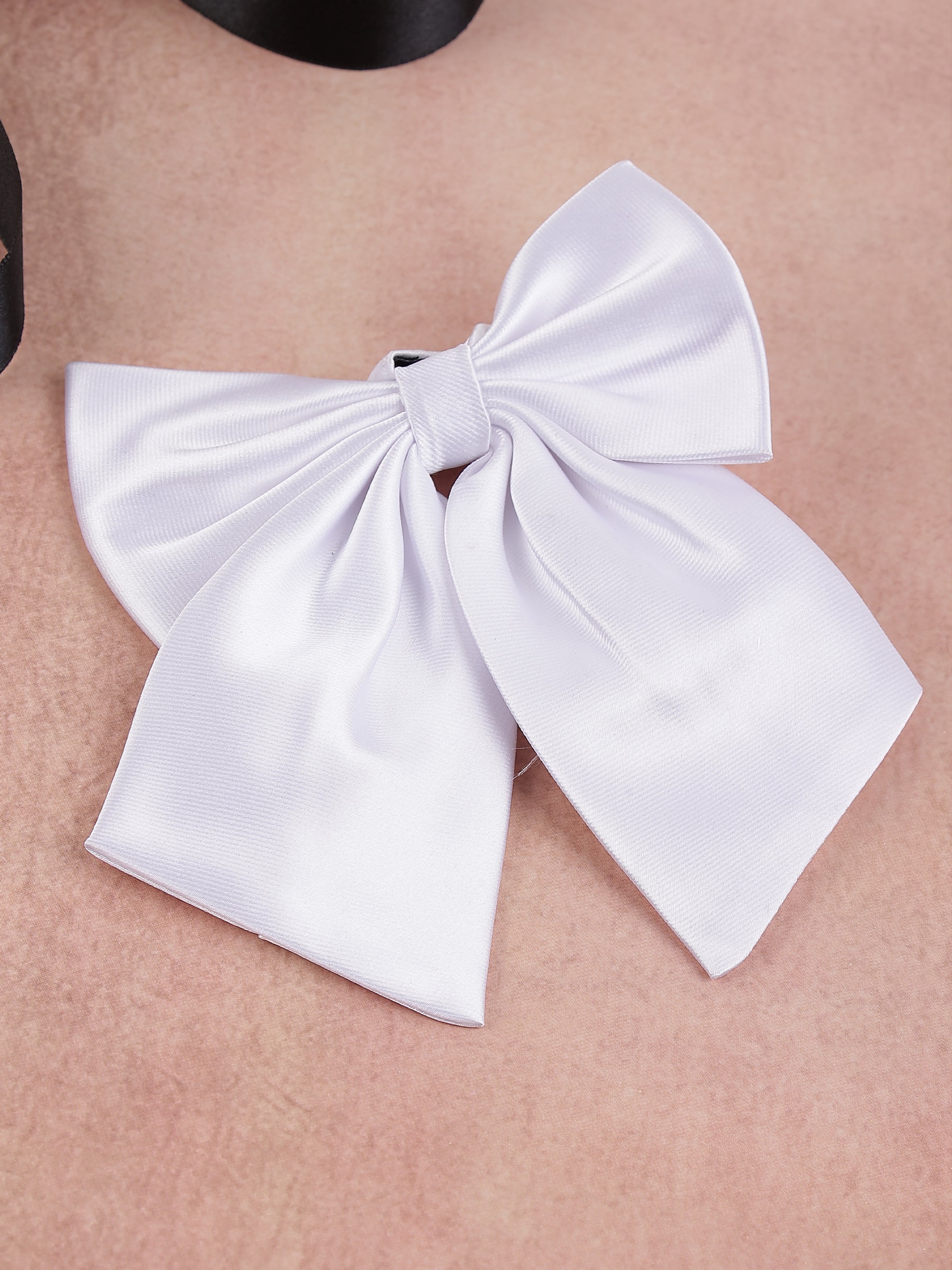 White Floppy Bow Tie