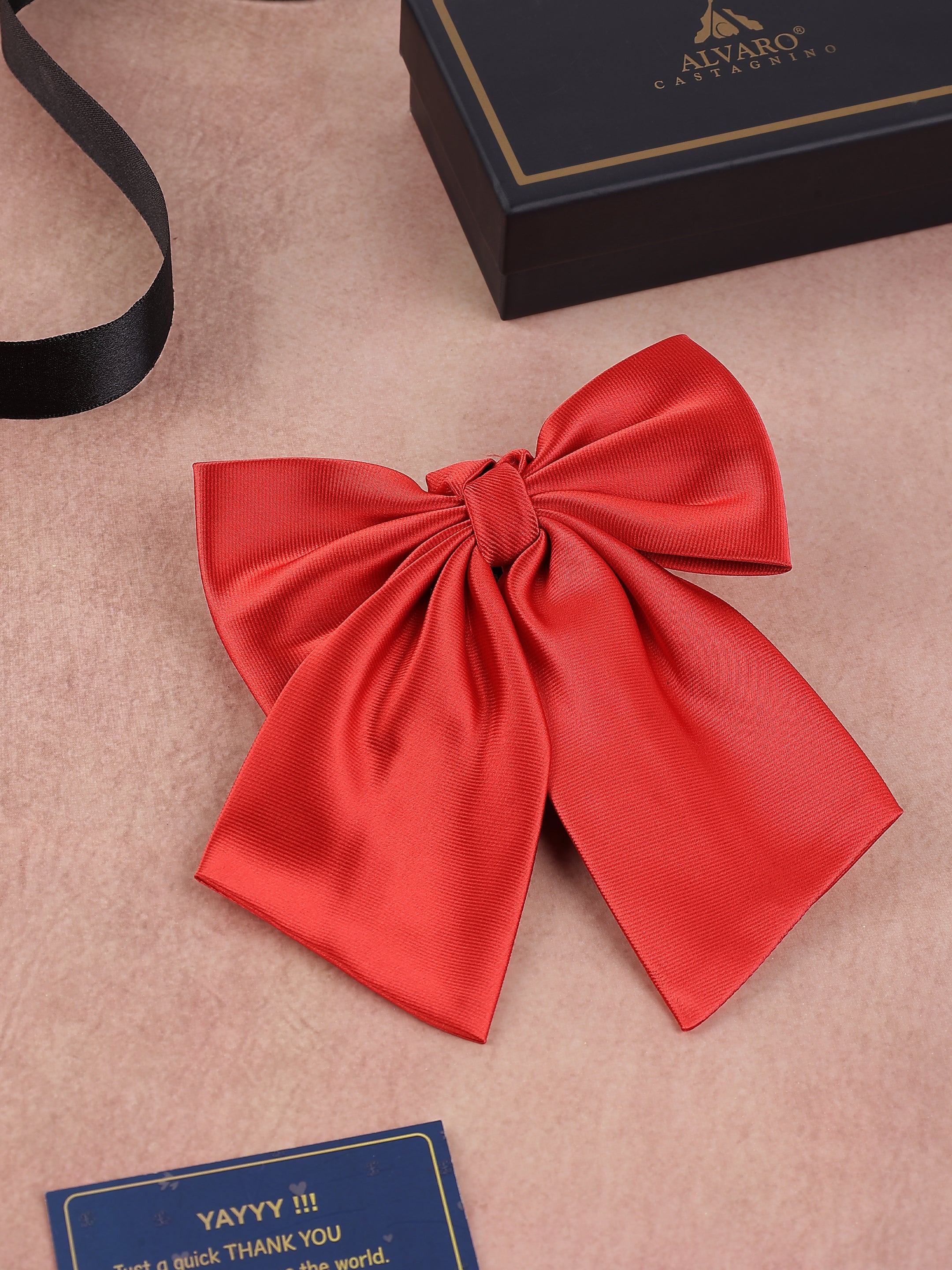 Red Floppy Bow Tie