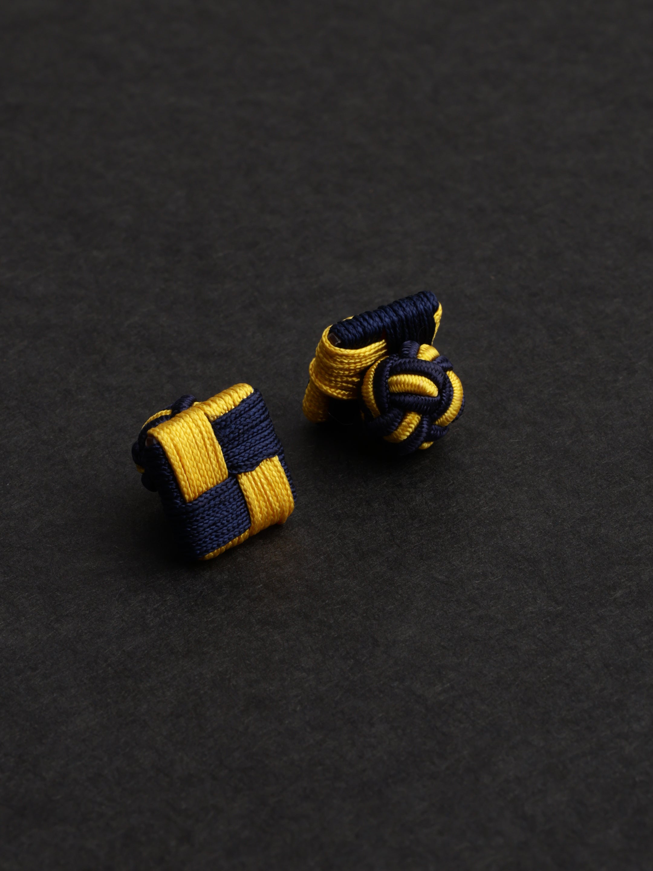 Square Woven Silk Cufflinks