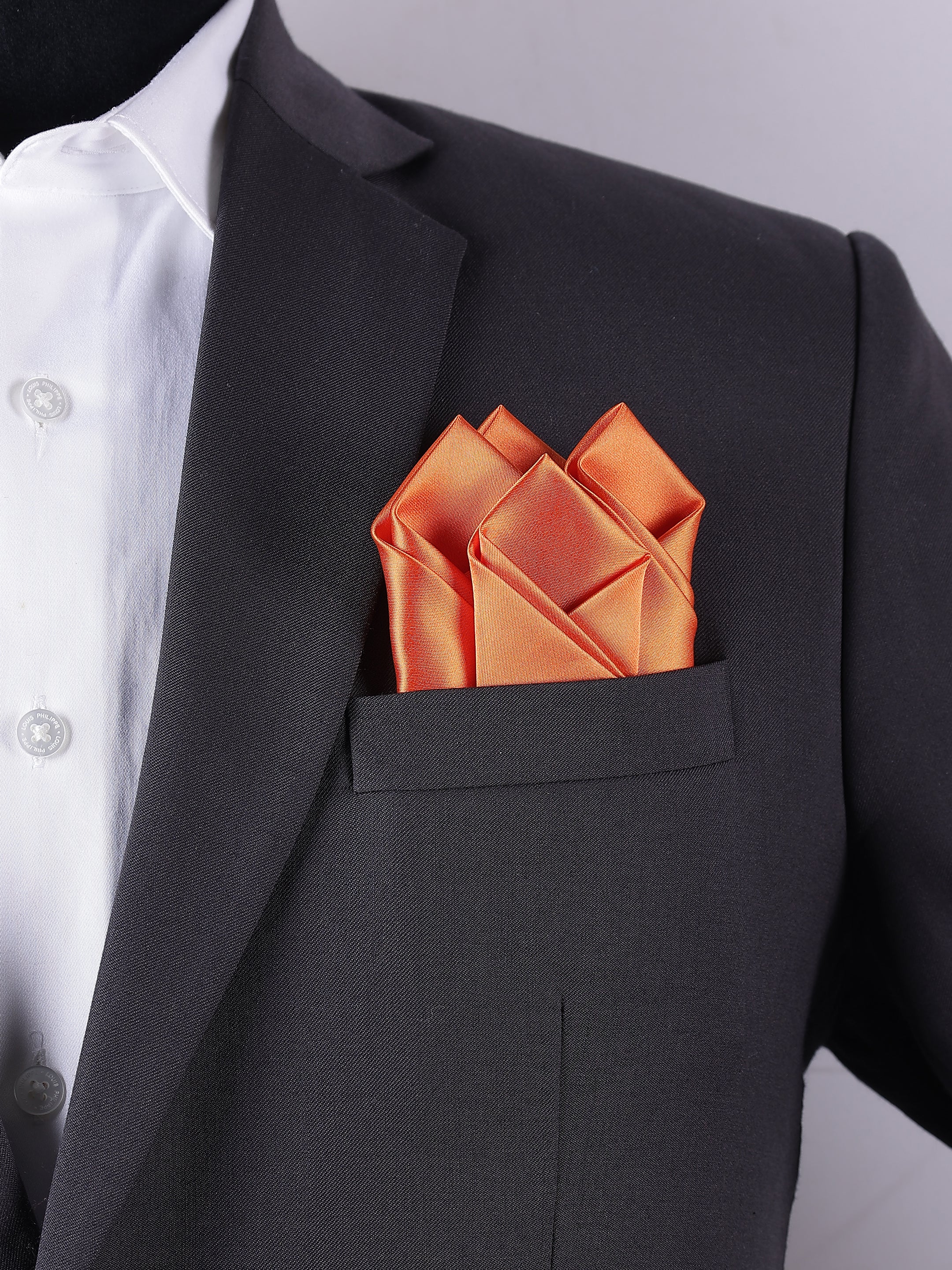 Orange Pre-Folded Pocket Square
