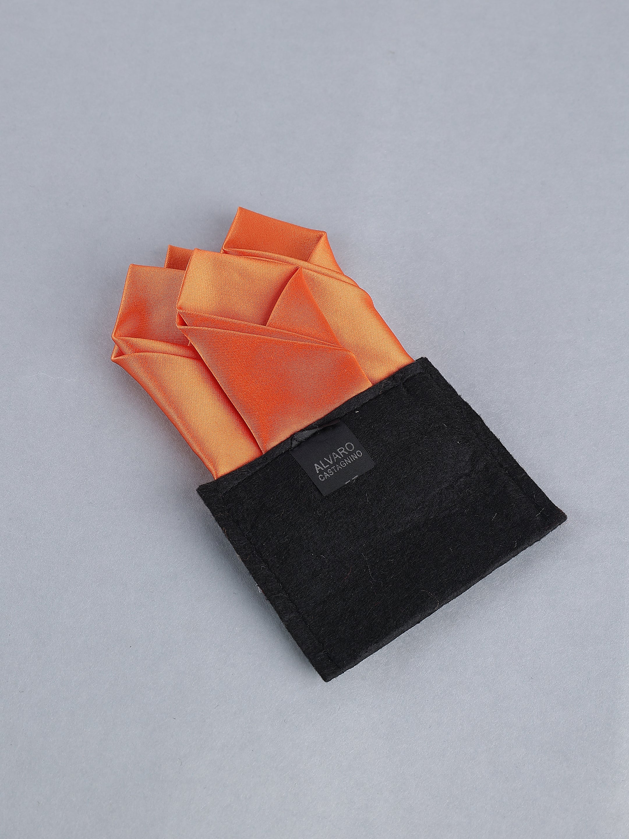 Orange Pre-Folded Pocket Square