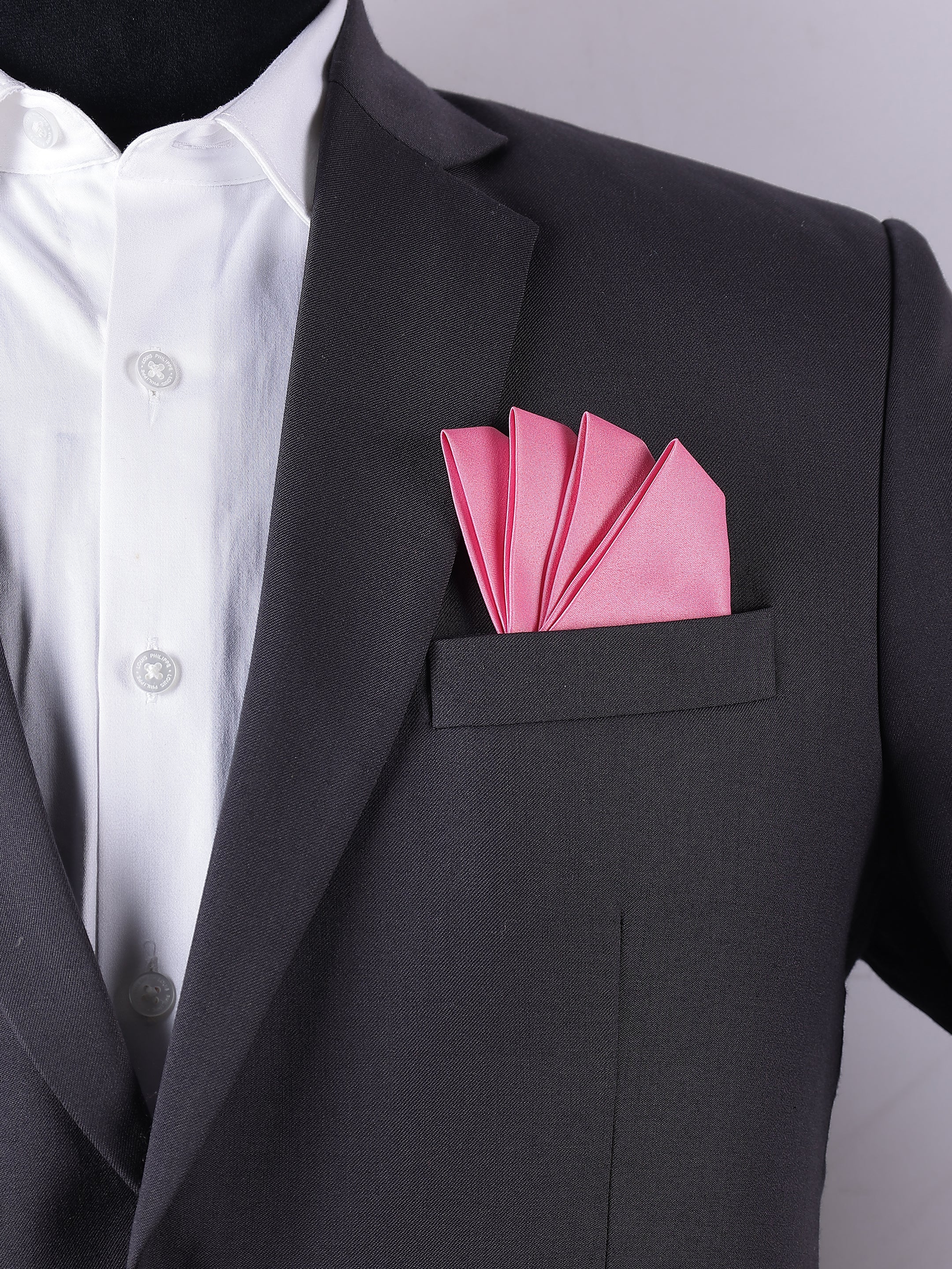 Soft Pink Pre-Folded Pocket Square