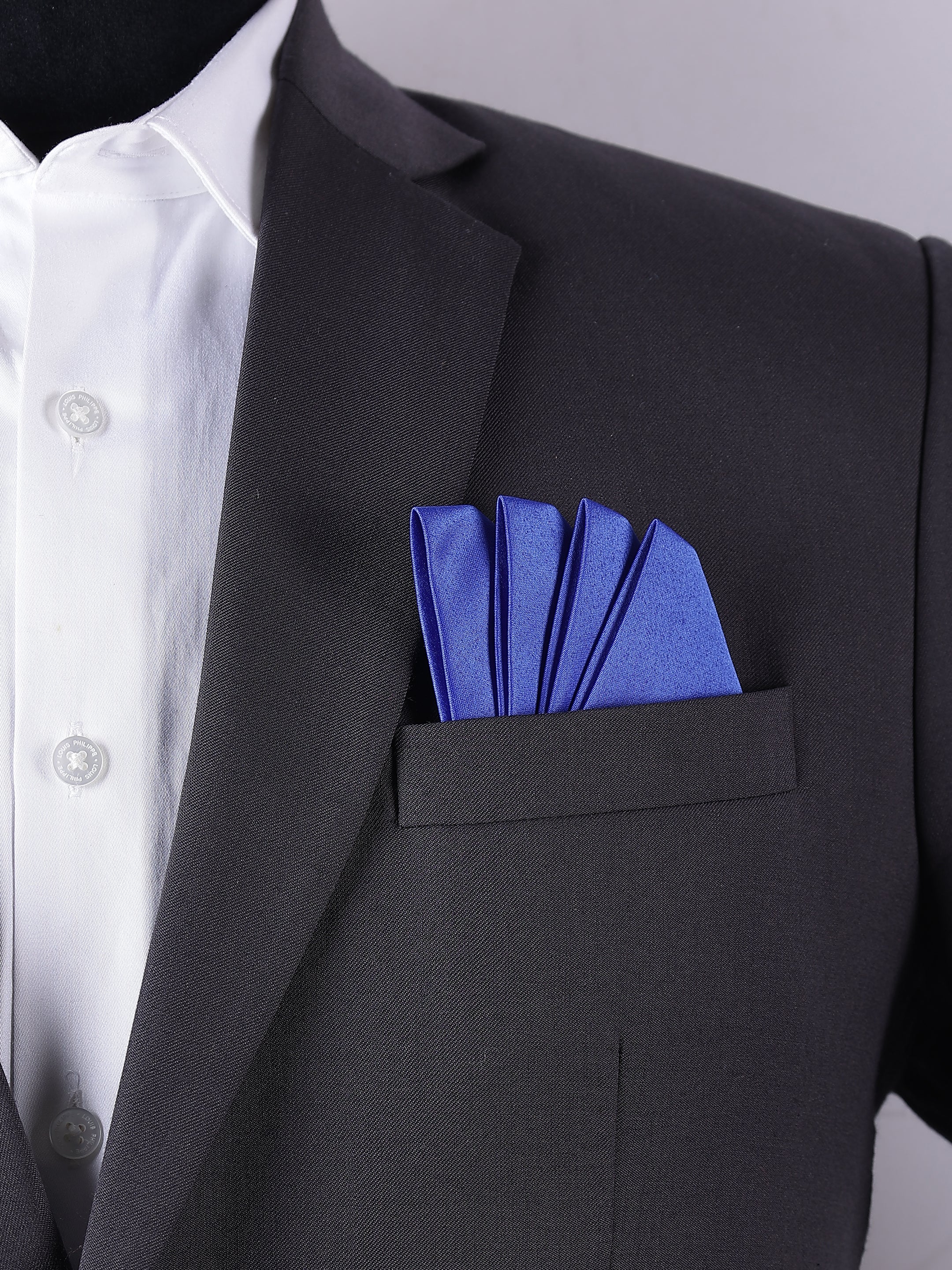 Royal Blue Pre-Folded Pocket Square