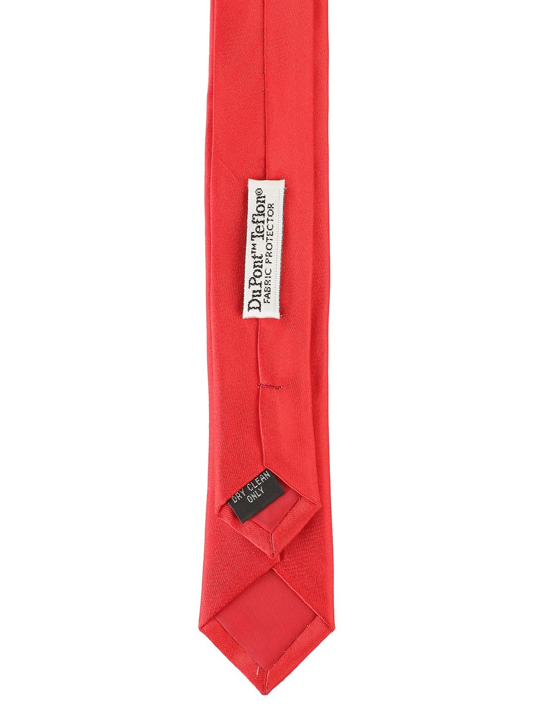 red skinny necktie