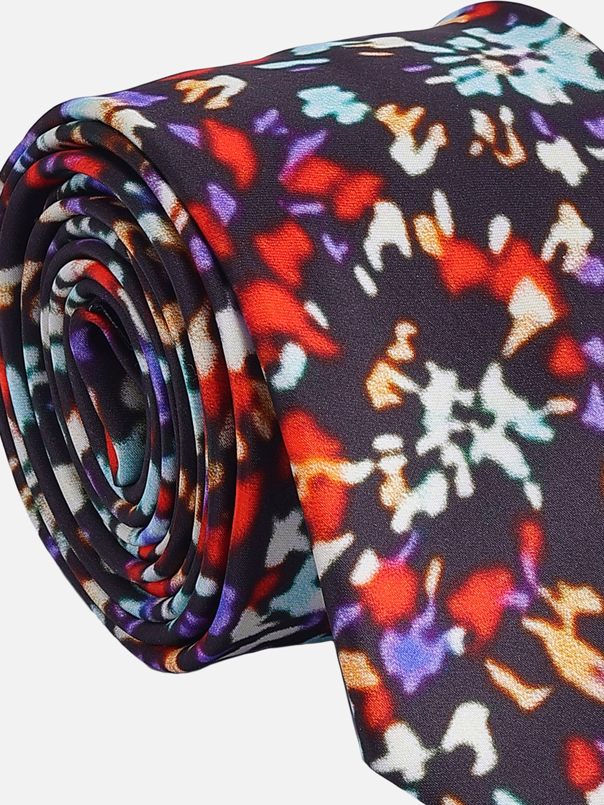 Multicolor Abstract Mosaic Printed Necktie