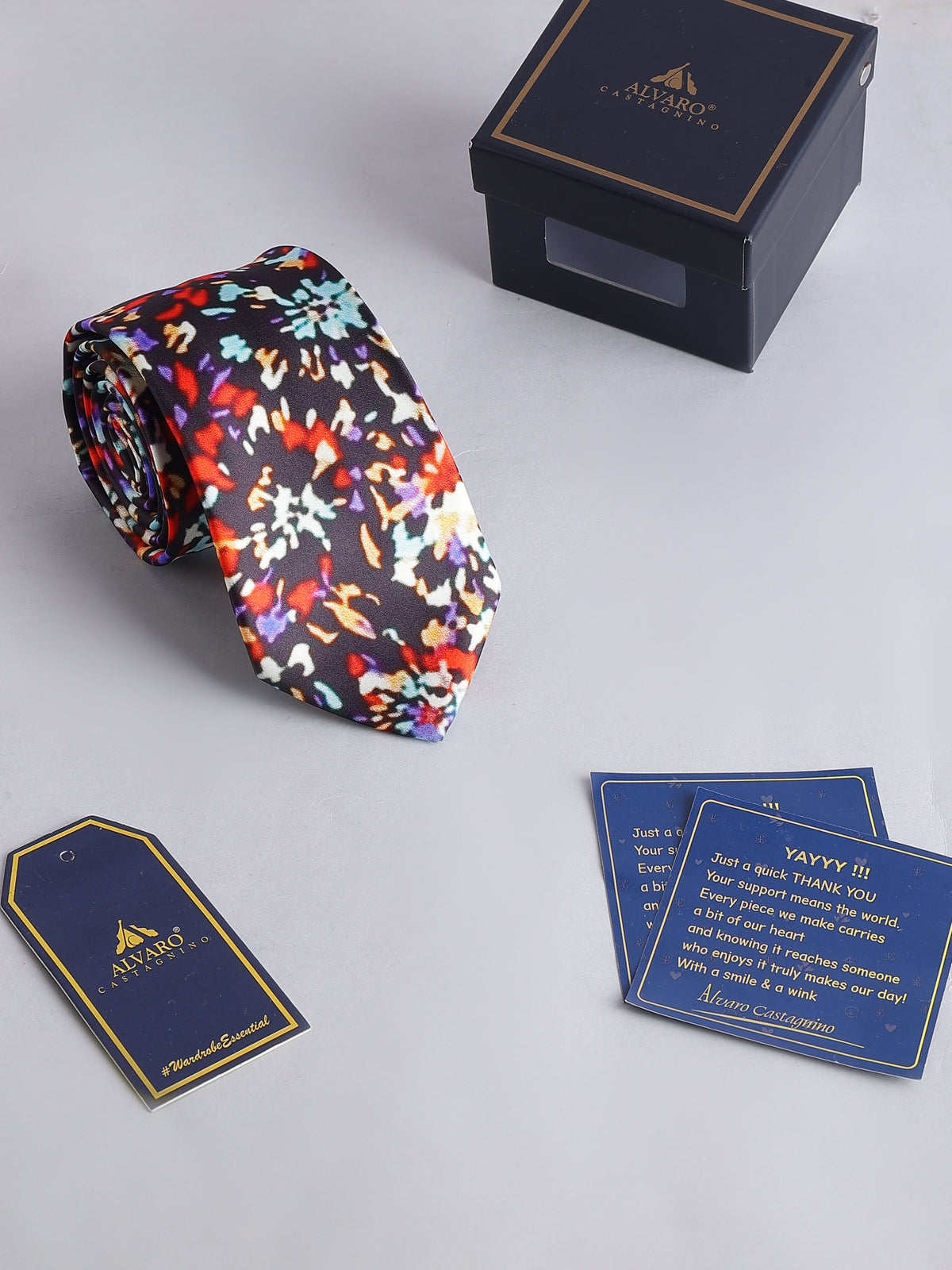 Multicolor Abstract Mosaic Printed Necktie