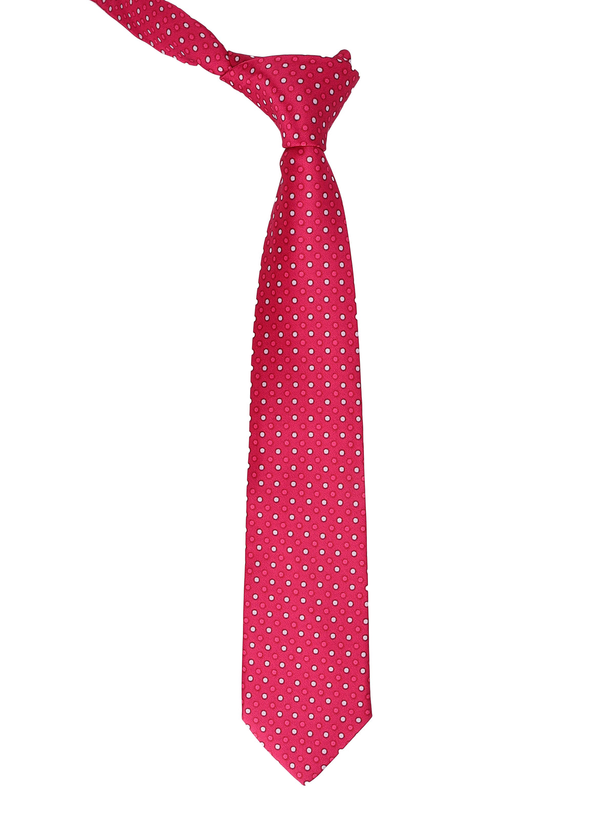 Hot Pink Polka Dot Necktie