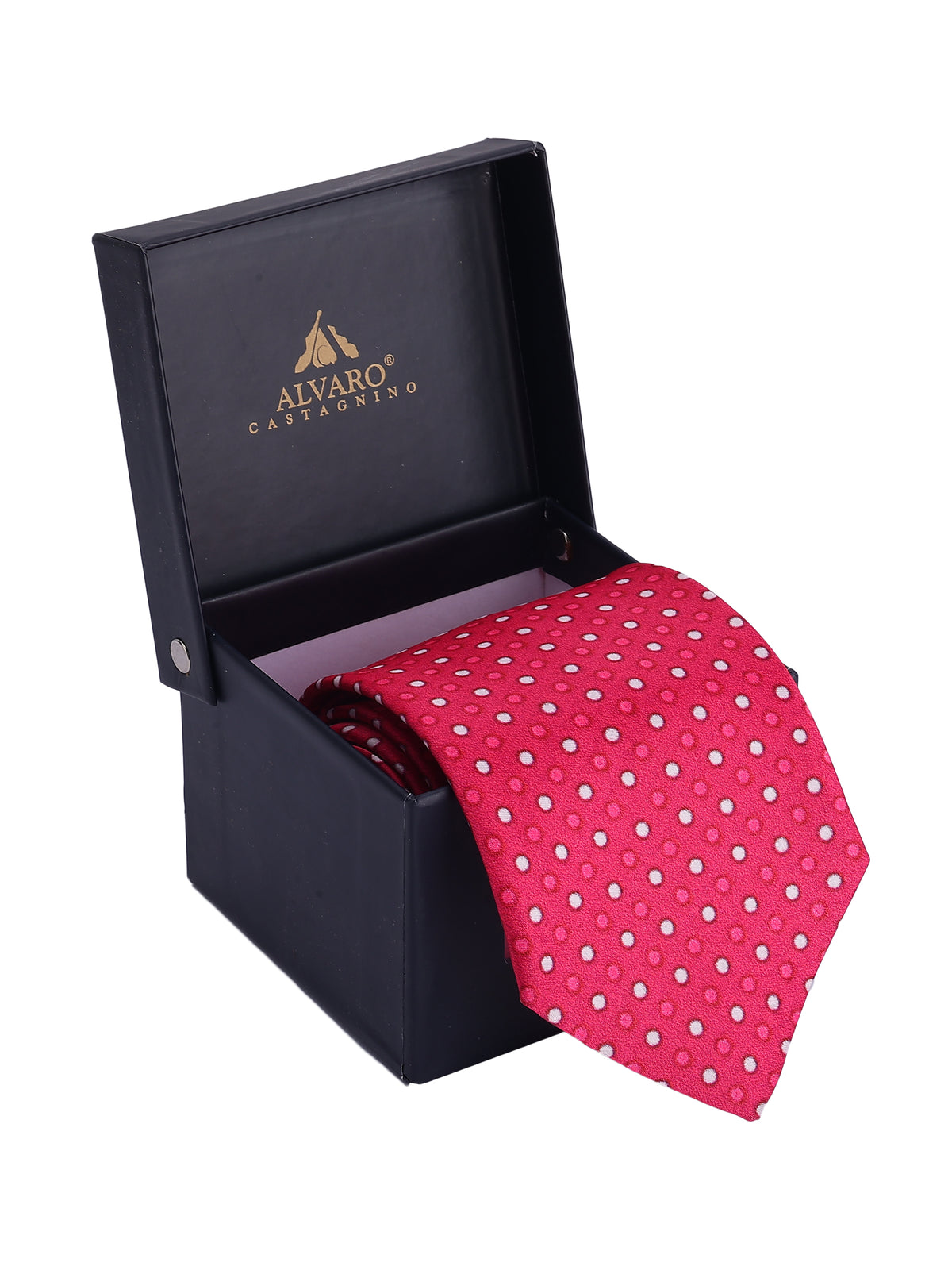 Hot Pink Polka Dot Necktie