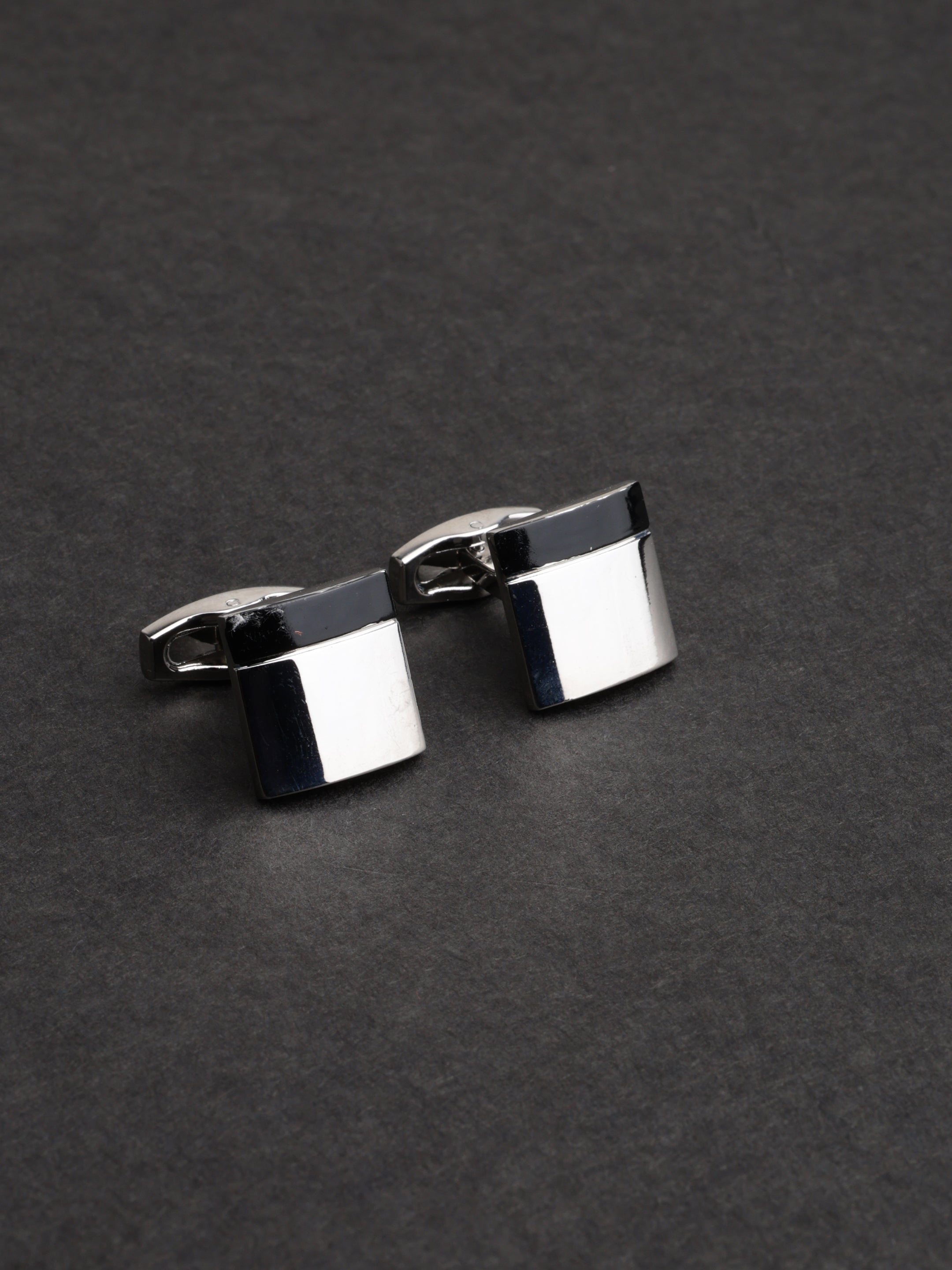 Modern Dual-Tone Square Cufflinks