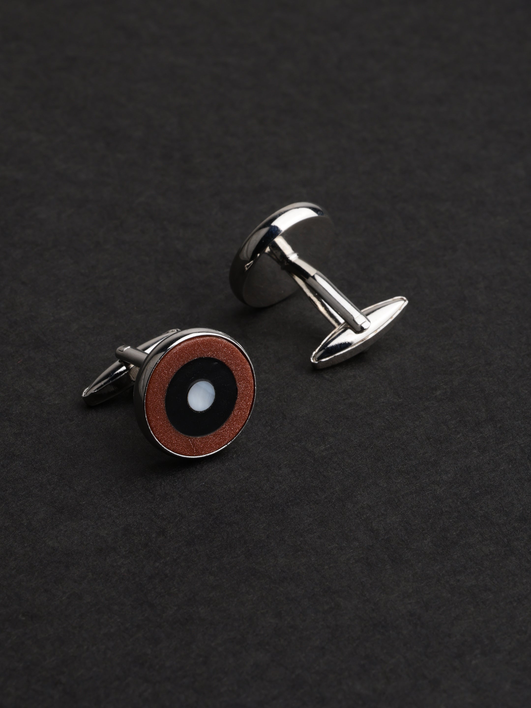 Target Concentric Round Cufflinks