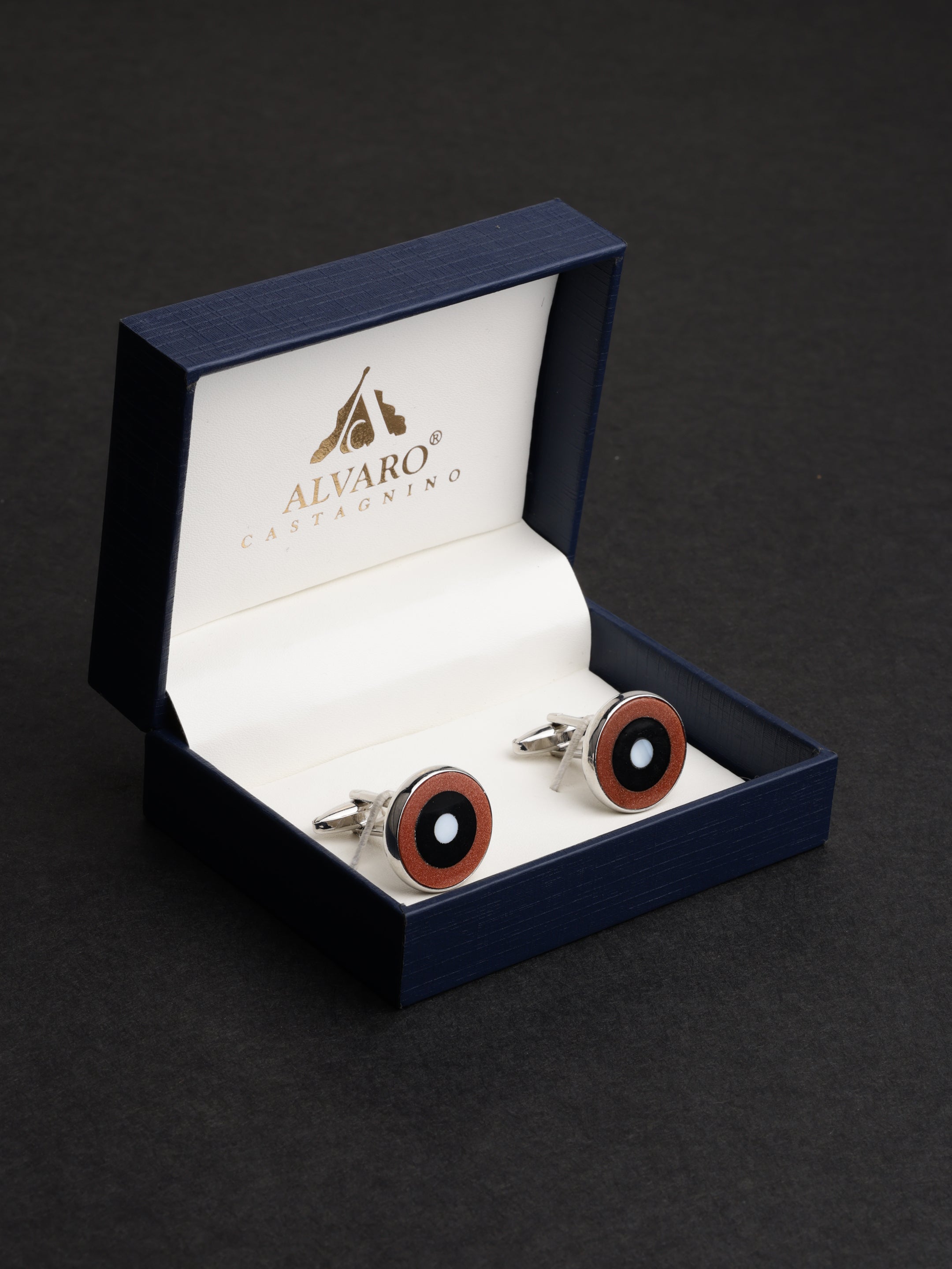 Target Concentric Round Cufflinks