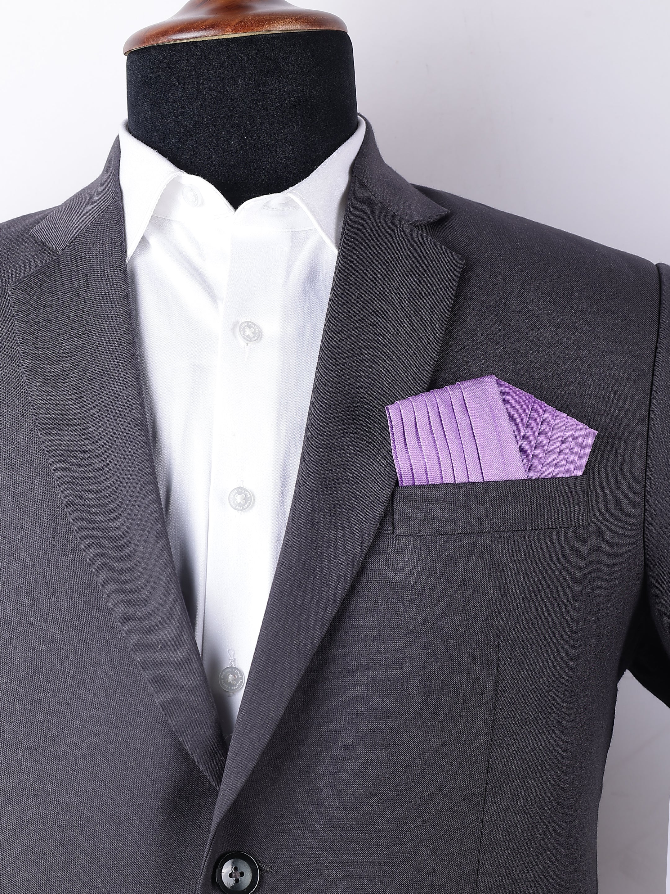 Purple Pre-Folded Pocket Square