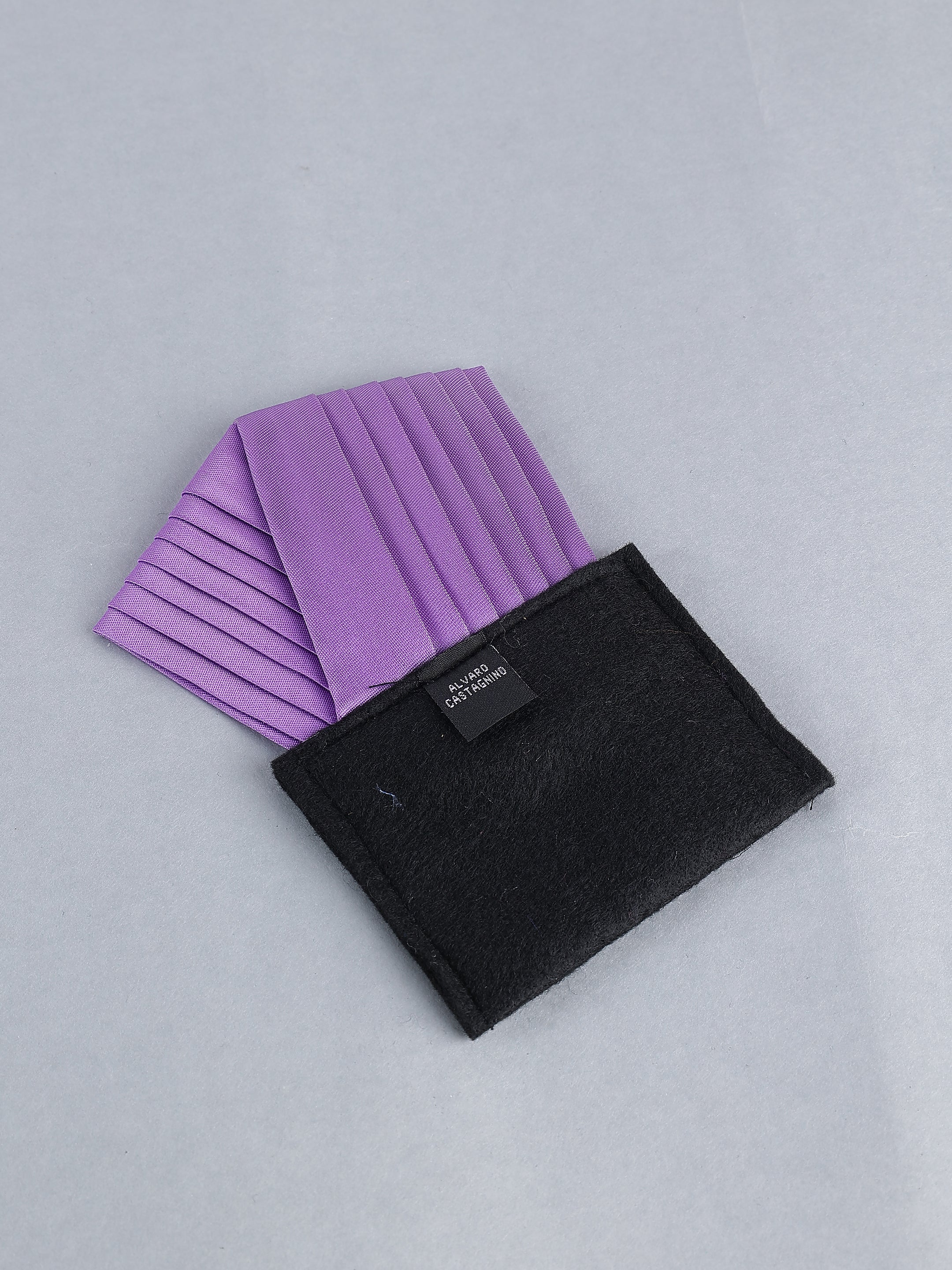 Purple Pre-Folded Pocket Square