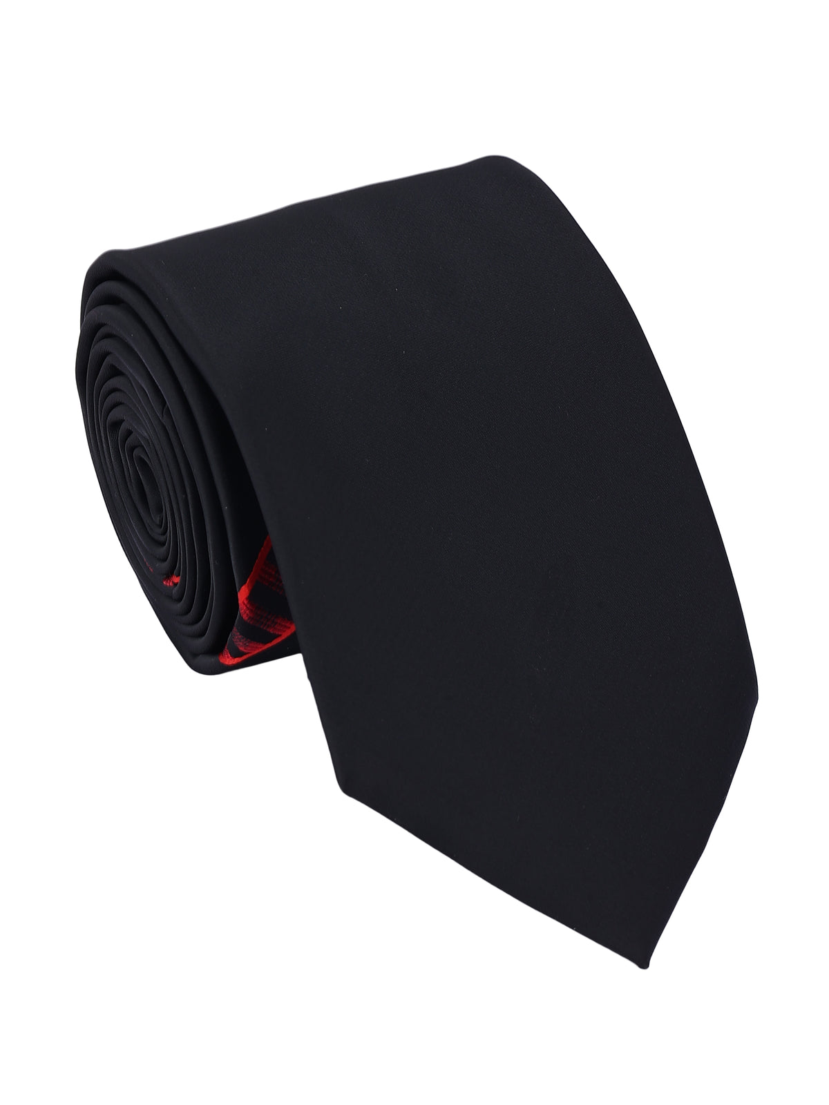 Black & Red Diagonal Accent Stripe Necktie