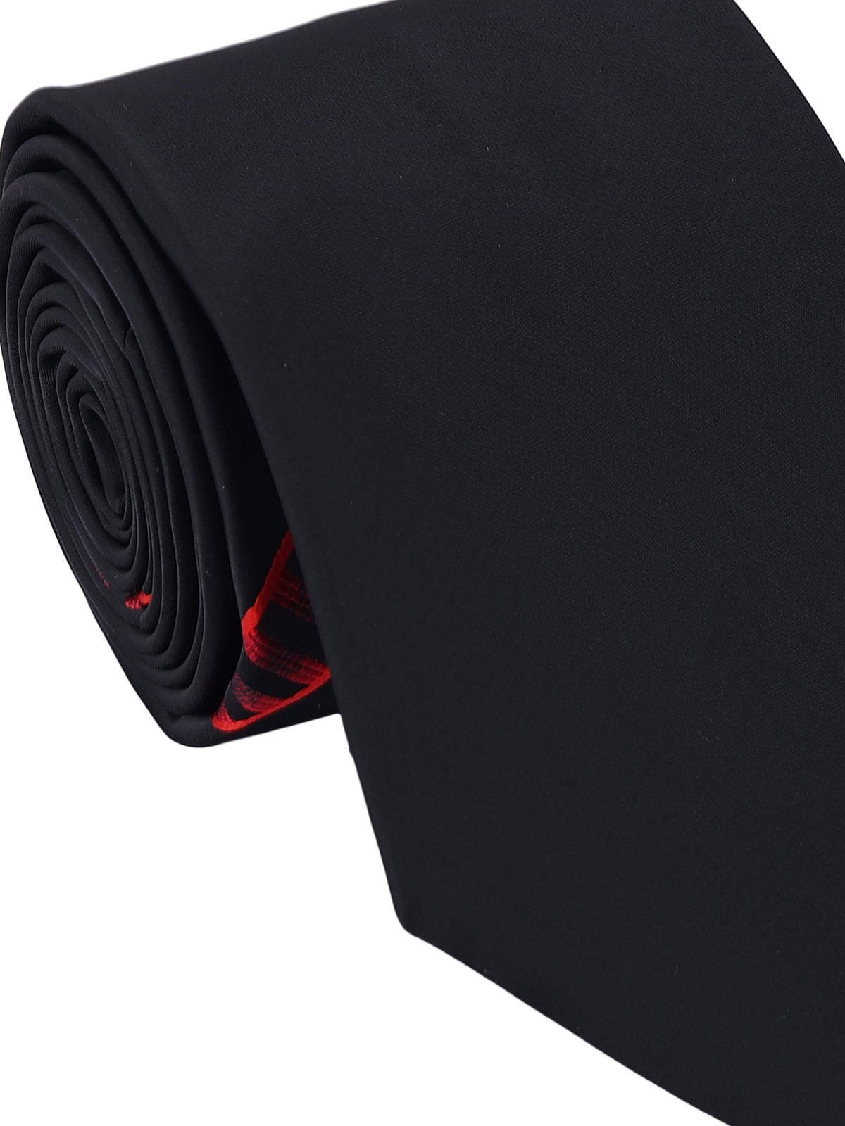 Black & Red Diagonal Accent Stripe Necktie