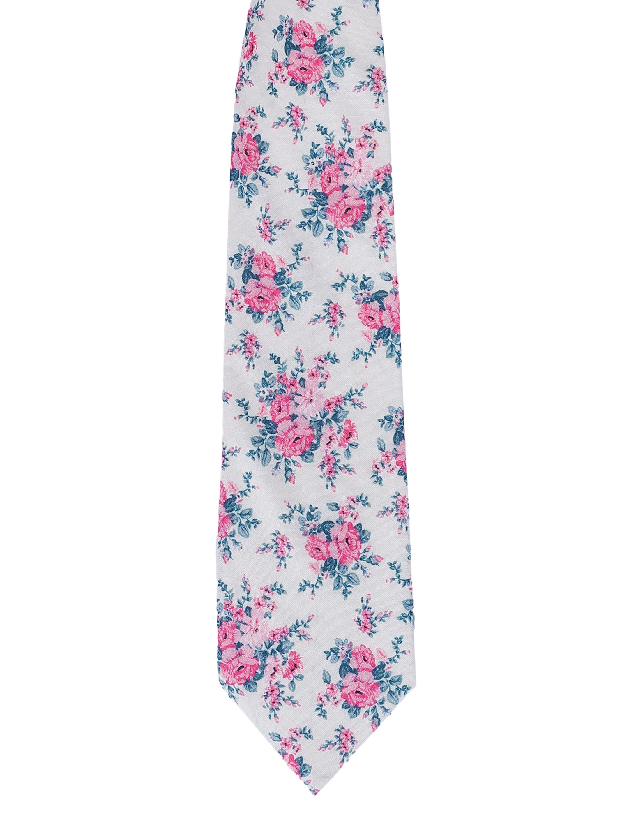 Floral Cotton Pink Tie