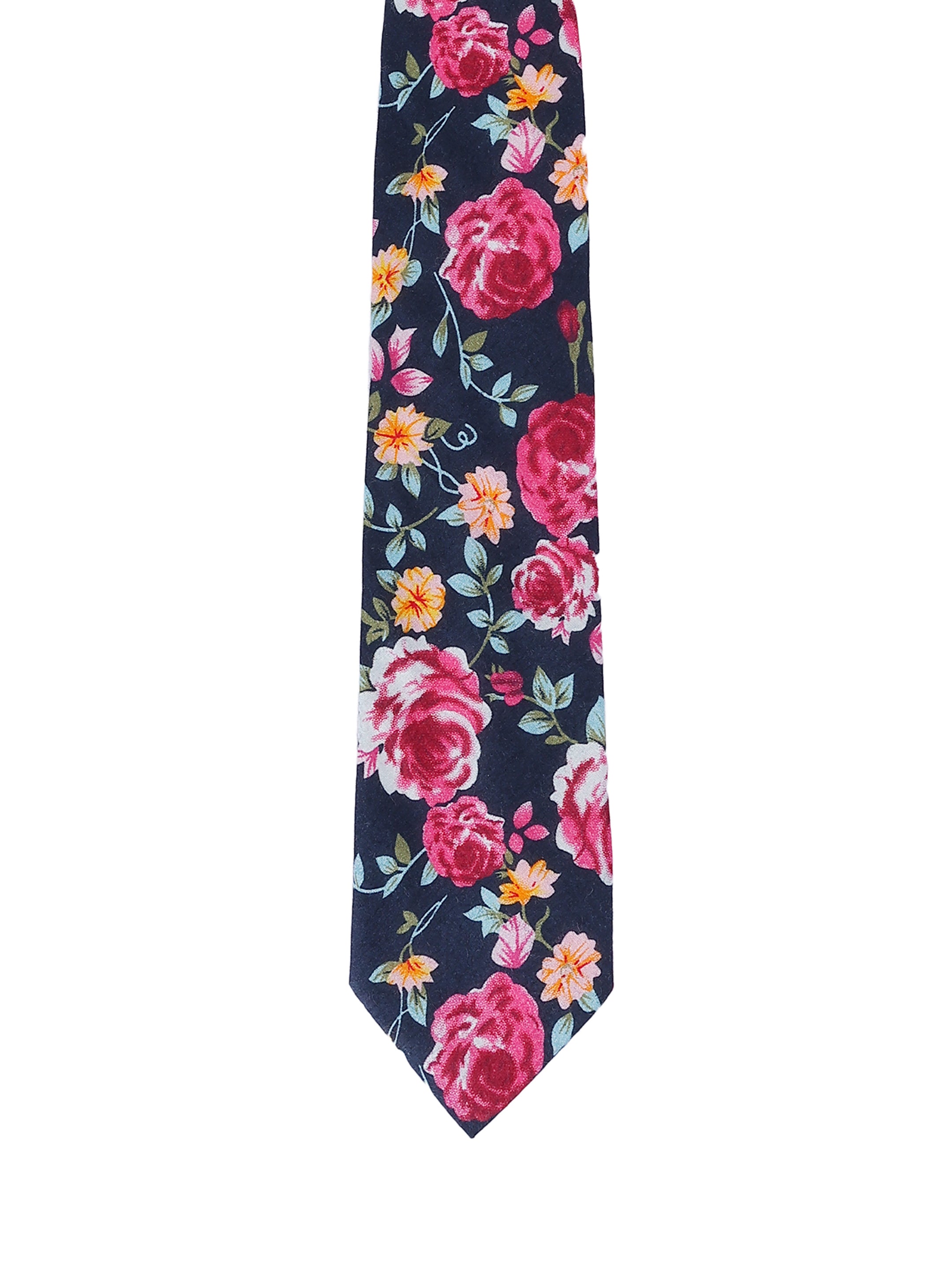 Midnight Rose Cotton Necktie
