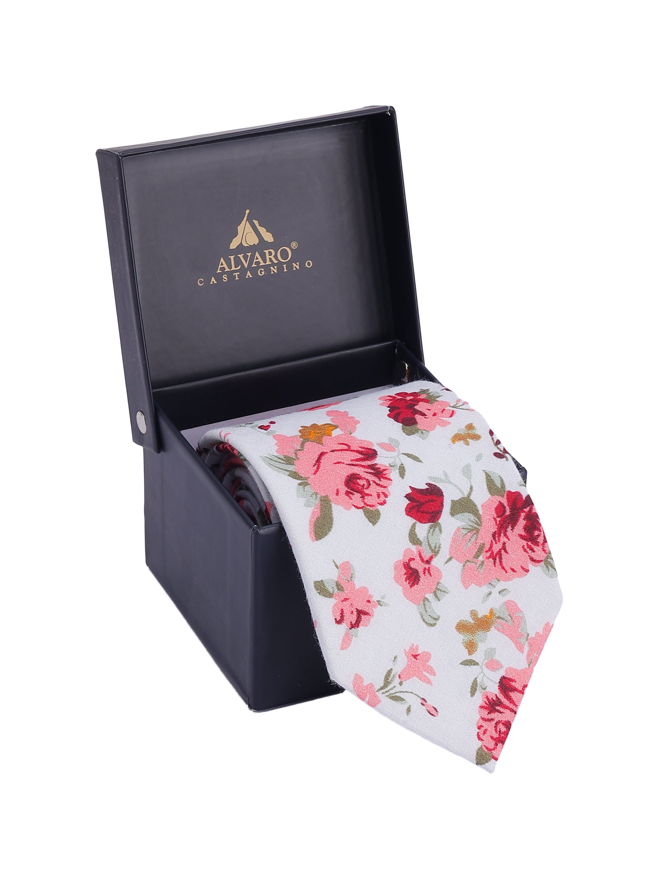 Pastel Blush Rose Cotton Necktie