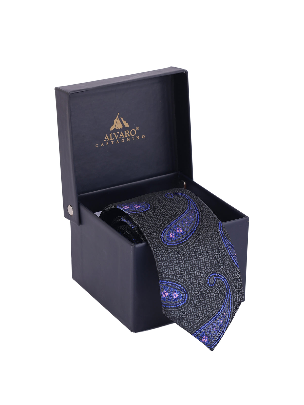 Black & Blue Paisley Necktie