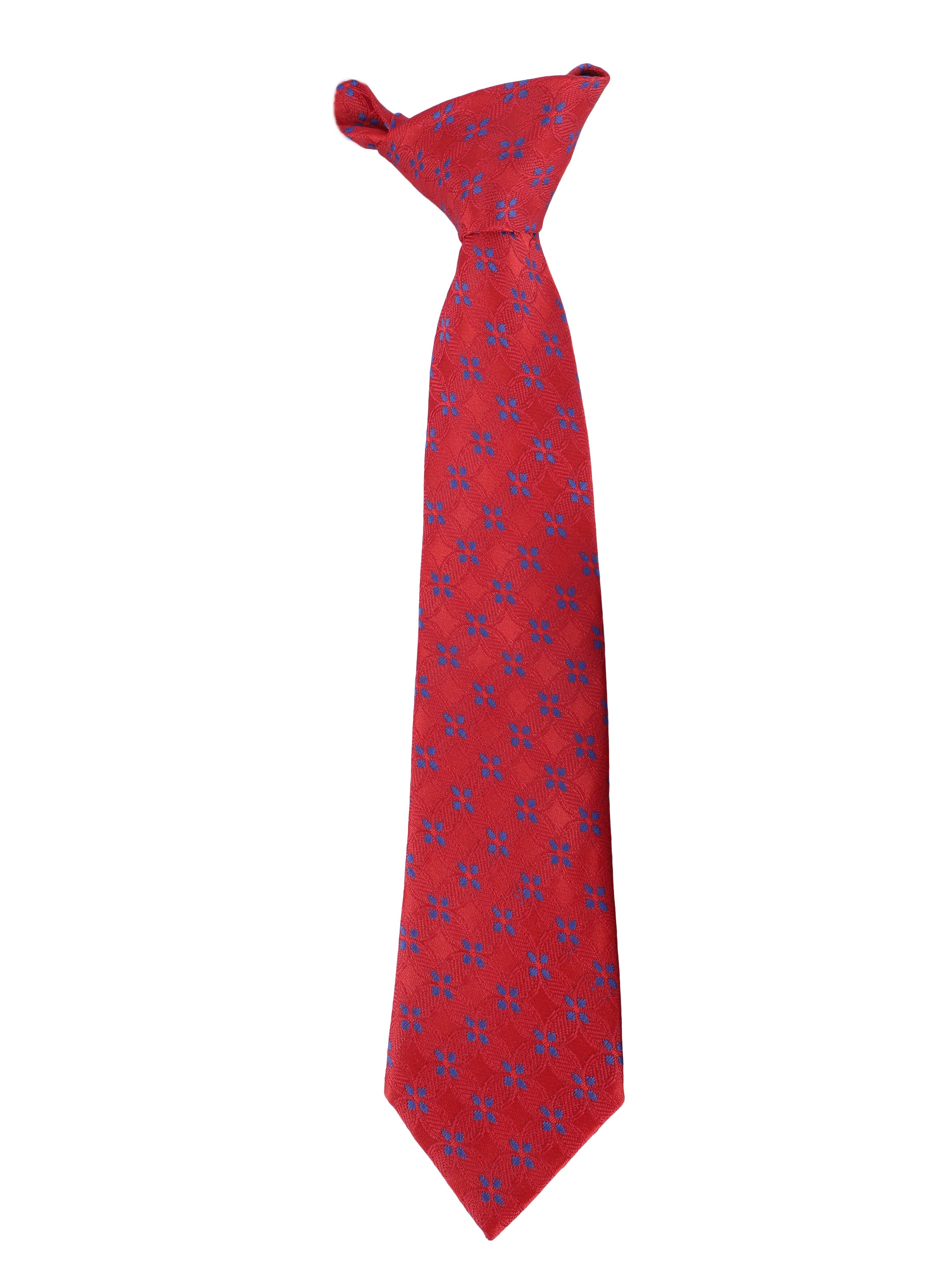 Red & Blue Floral Necktie