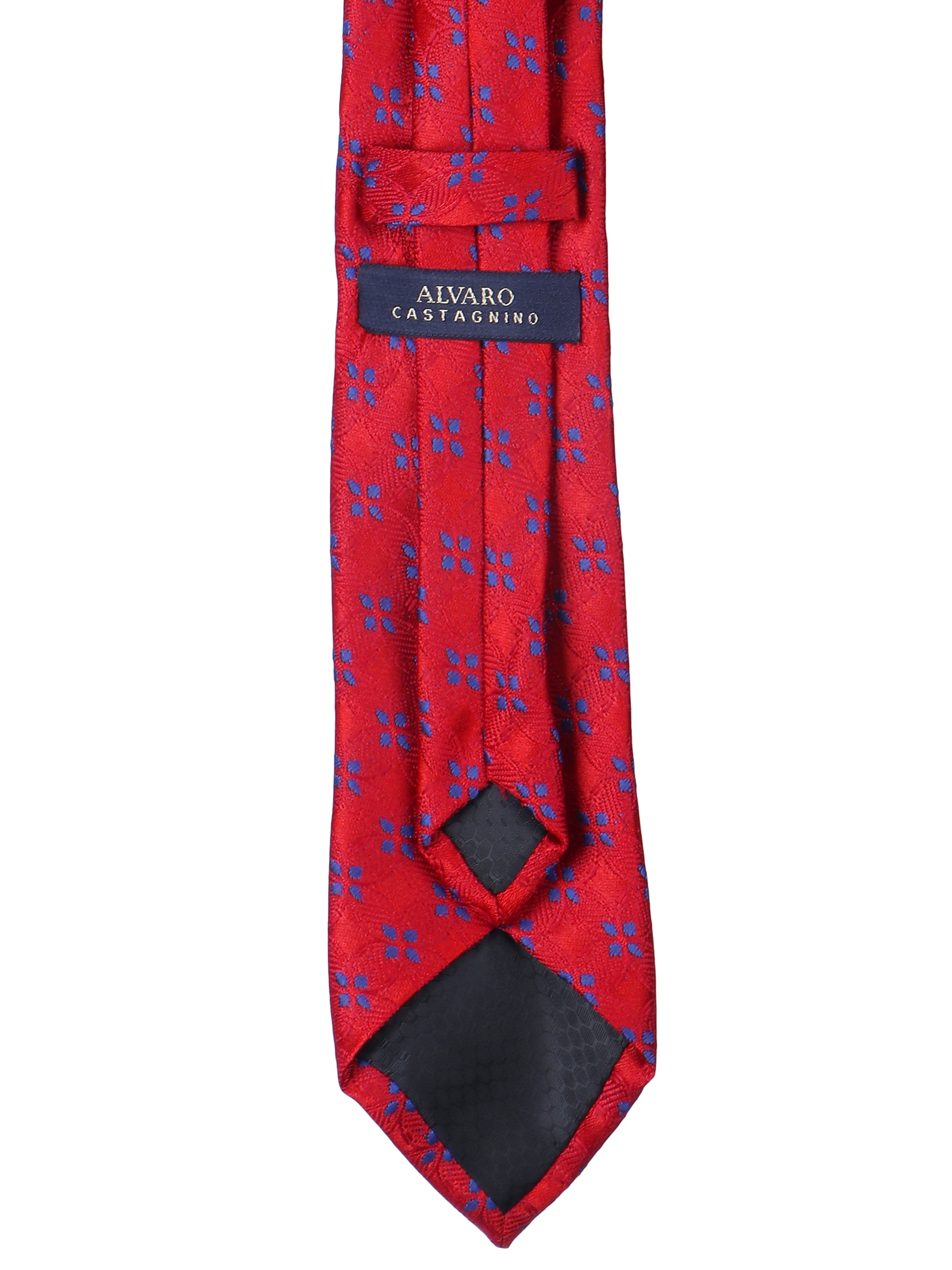 Red & Blue Floral Necktie