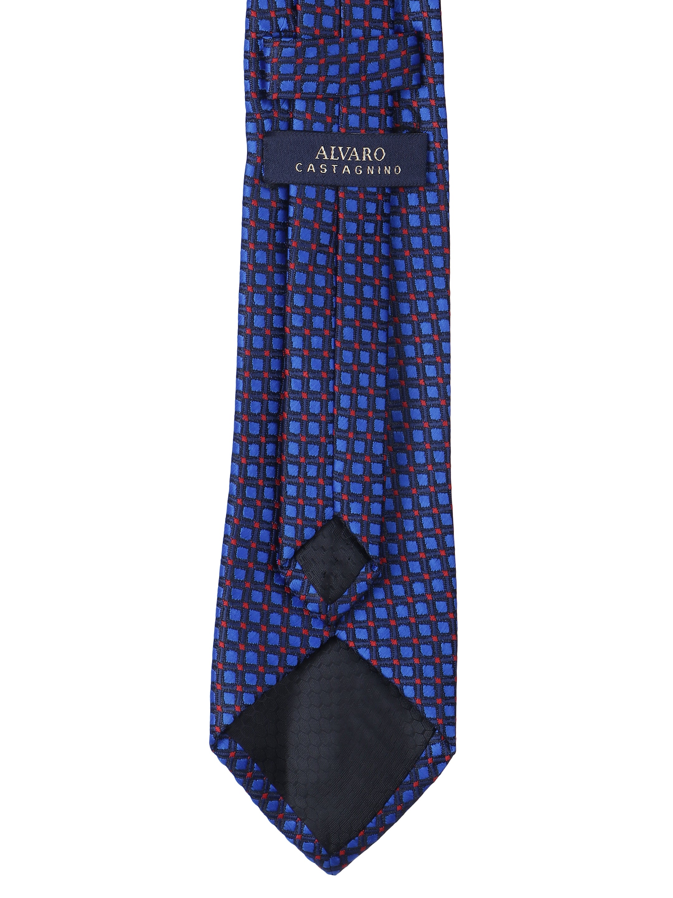 geometric Blue Necktie