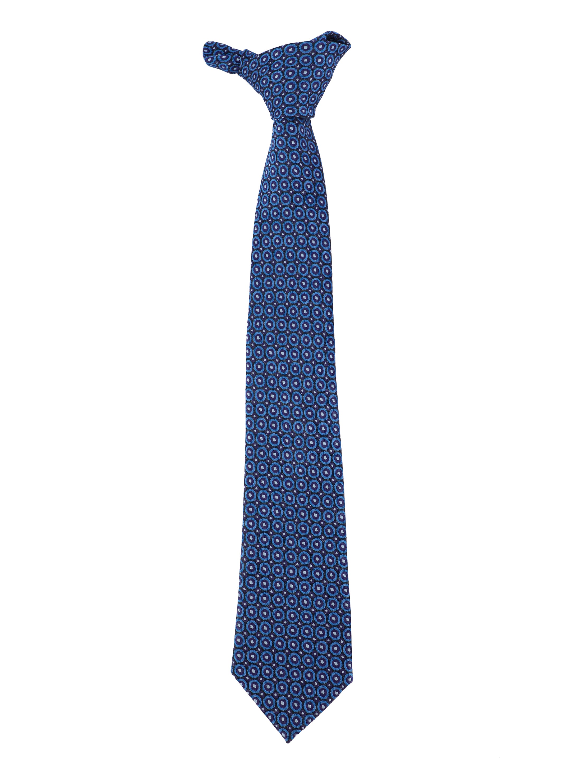 Geometric Blue Necktie