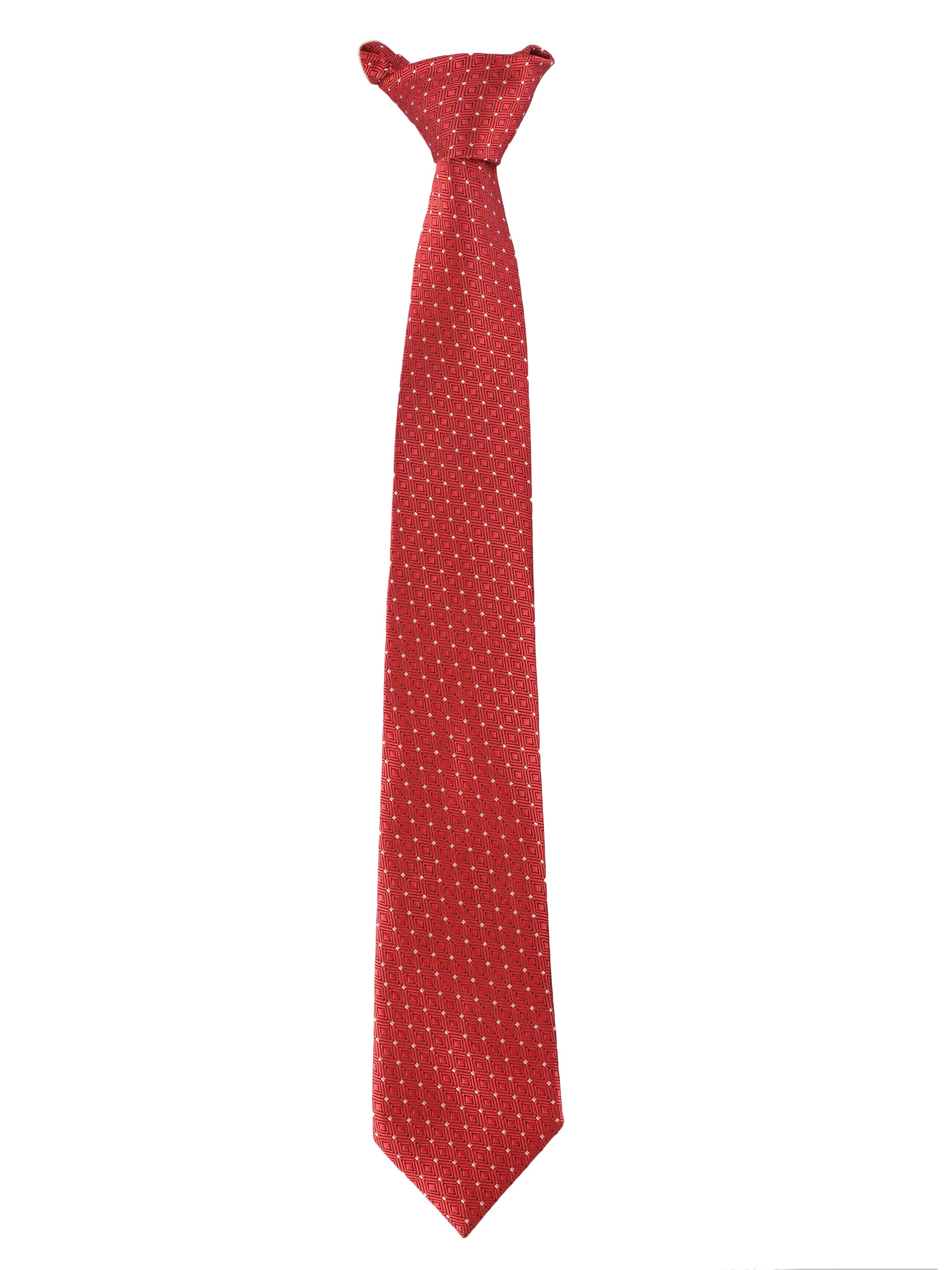 Red Diamond Geometric Tie