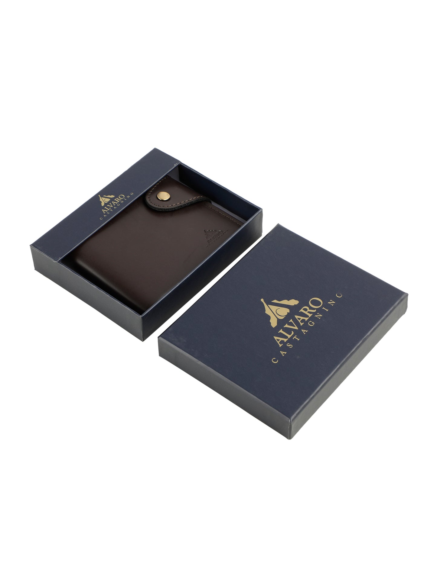 Alvaro Castagnino Brown Coloured Two Fold Leather Wallet for Men