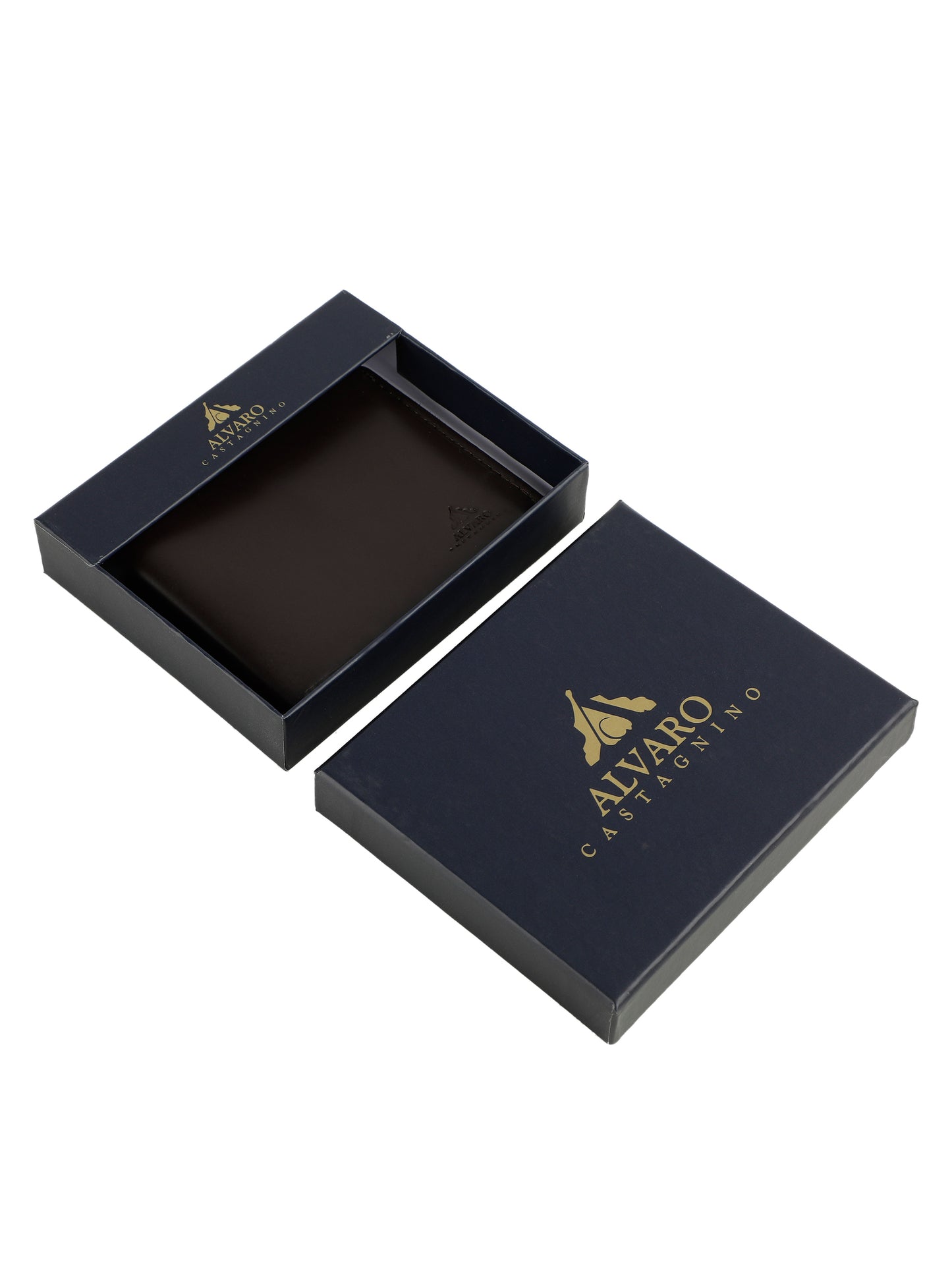 Alvaro Castagnino Brown Coloured Two Fold Leather Wallet for Men