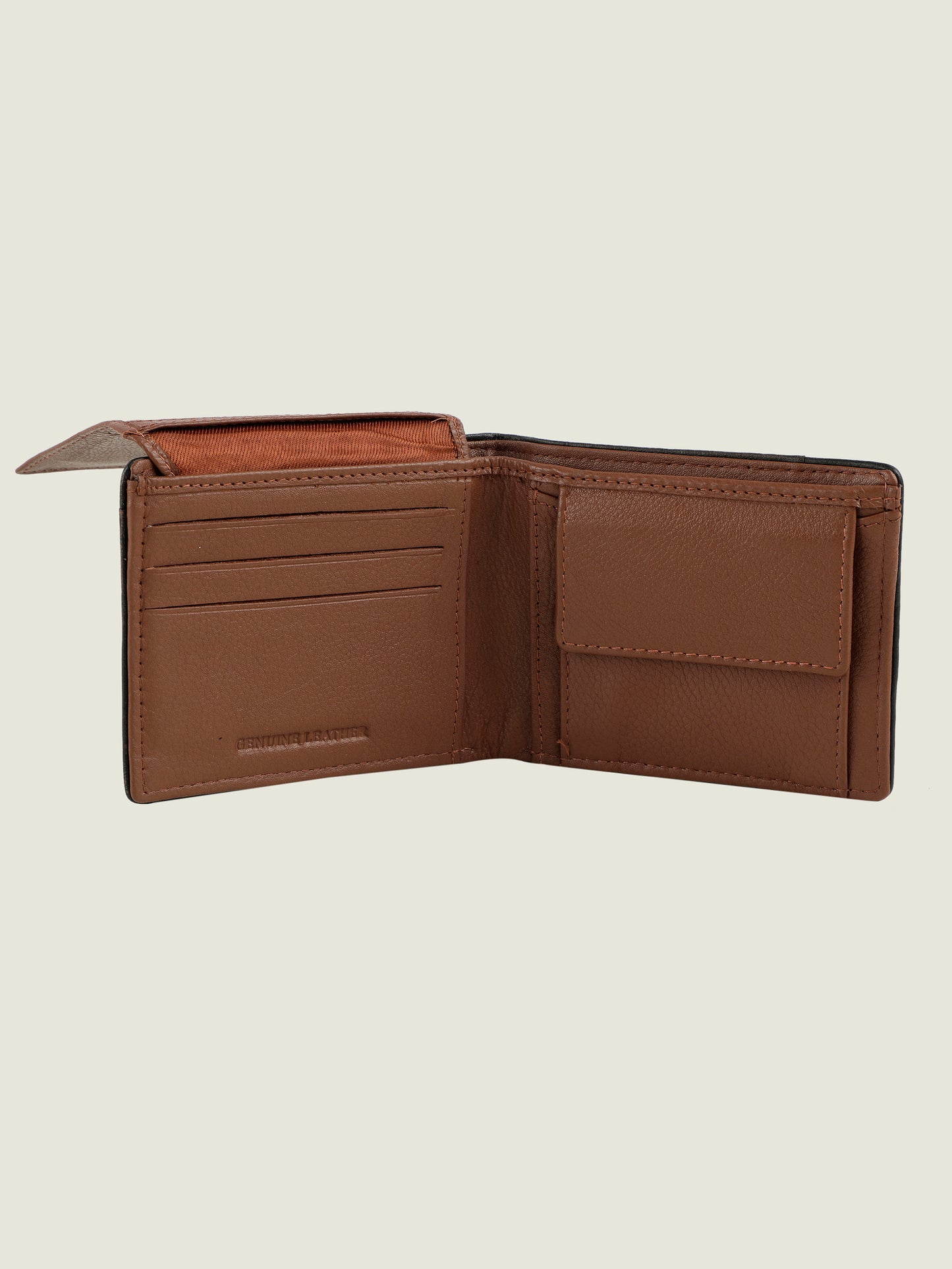 Alvaro Castagnino Brown & Black Coloured Two Fold Leather Wallet for Men