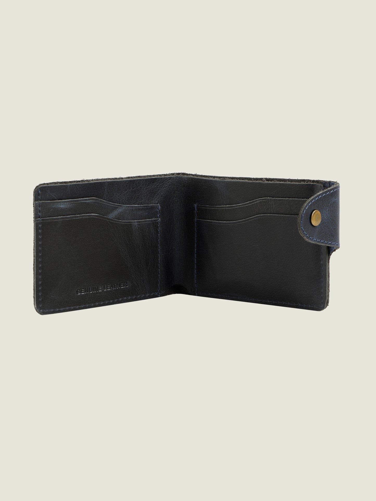 Alvaro Castagnino Blue Coloured Two Fold Leather Wallet for Men