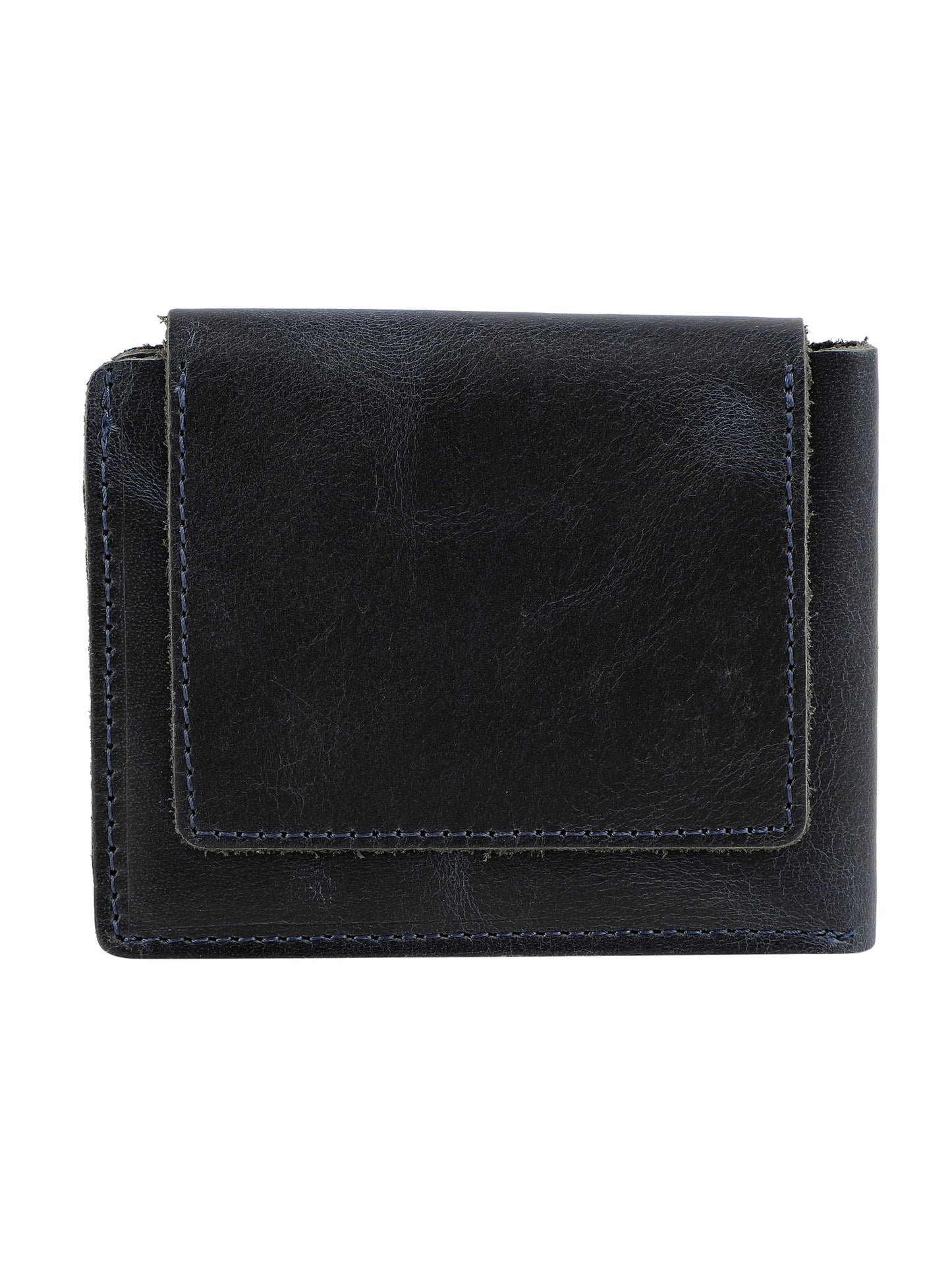 Alvaro Castagnino Blue Coloured Two Fold Leather Wallet for Men