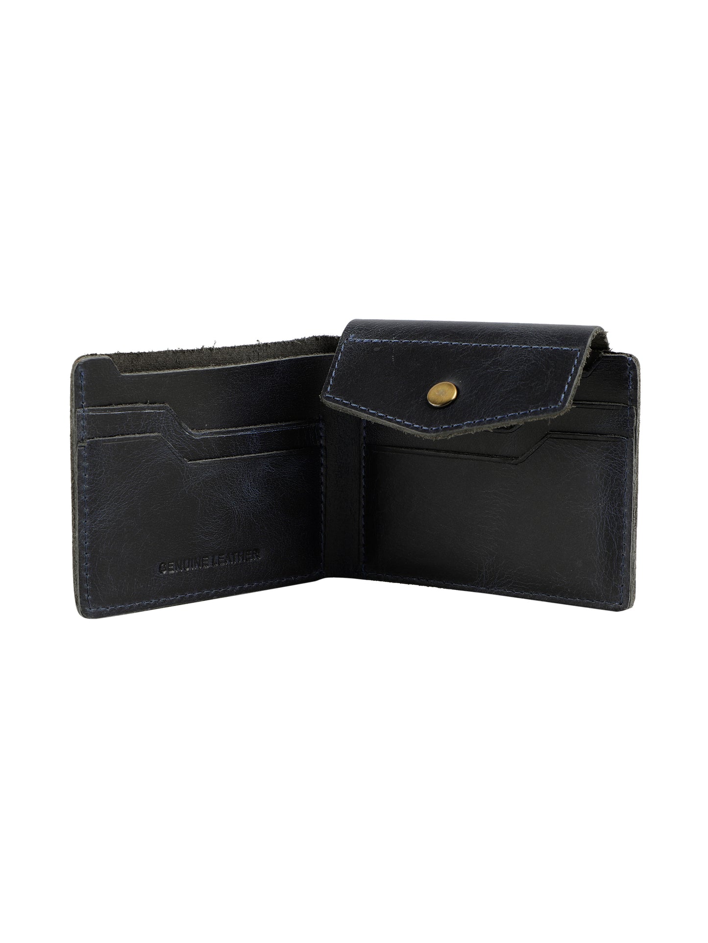 Alvaro Castagnino Blue Coloured Two Fold Leather Wallet for Men