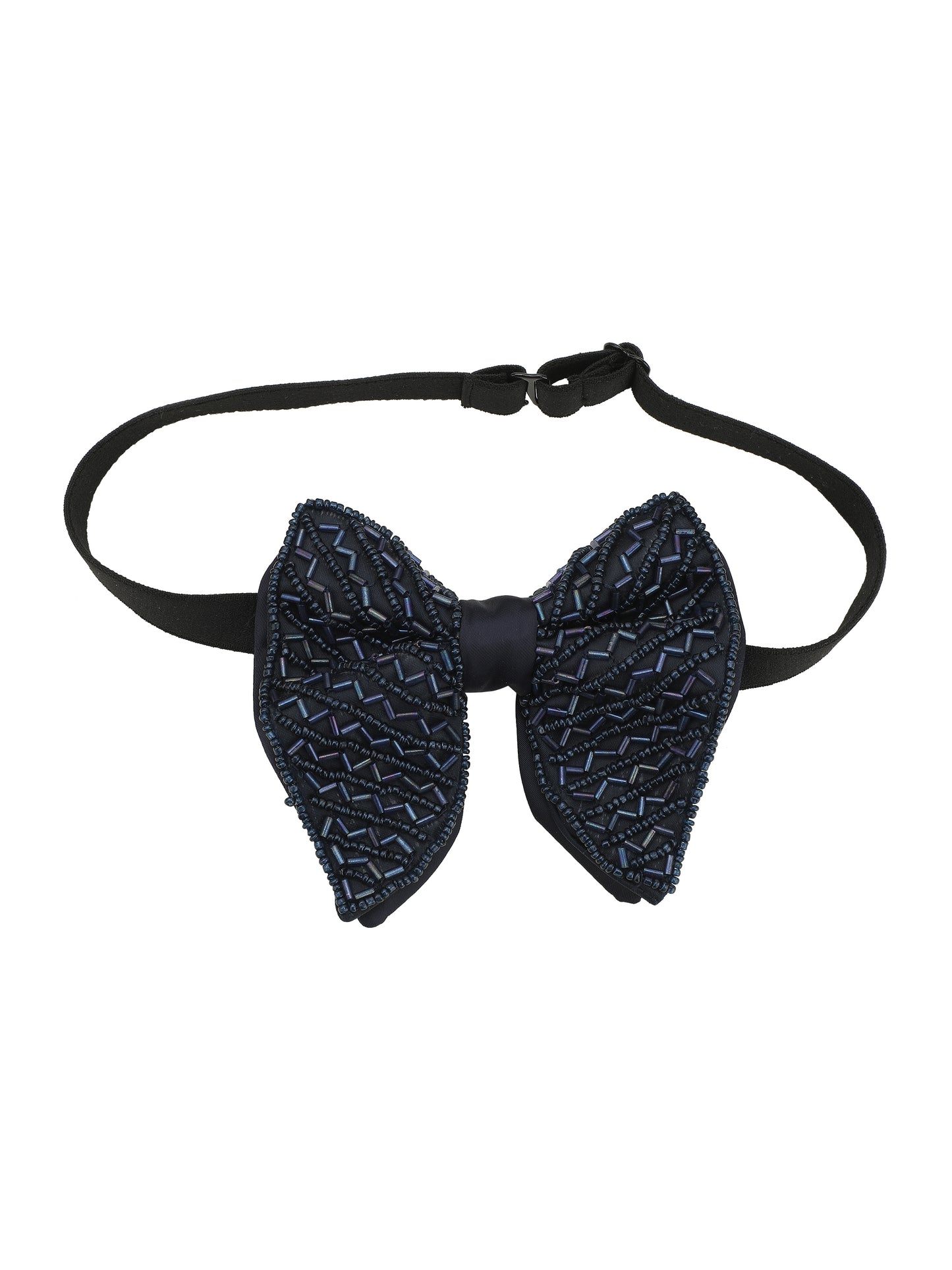 Alvaro Castagnino Men Embellished Woven Design Bow Tie