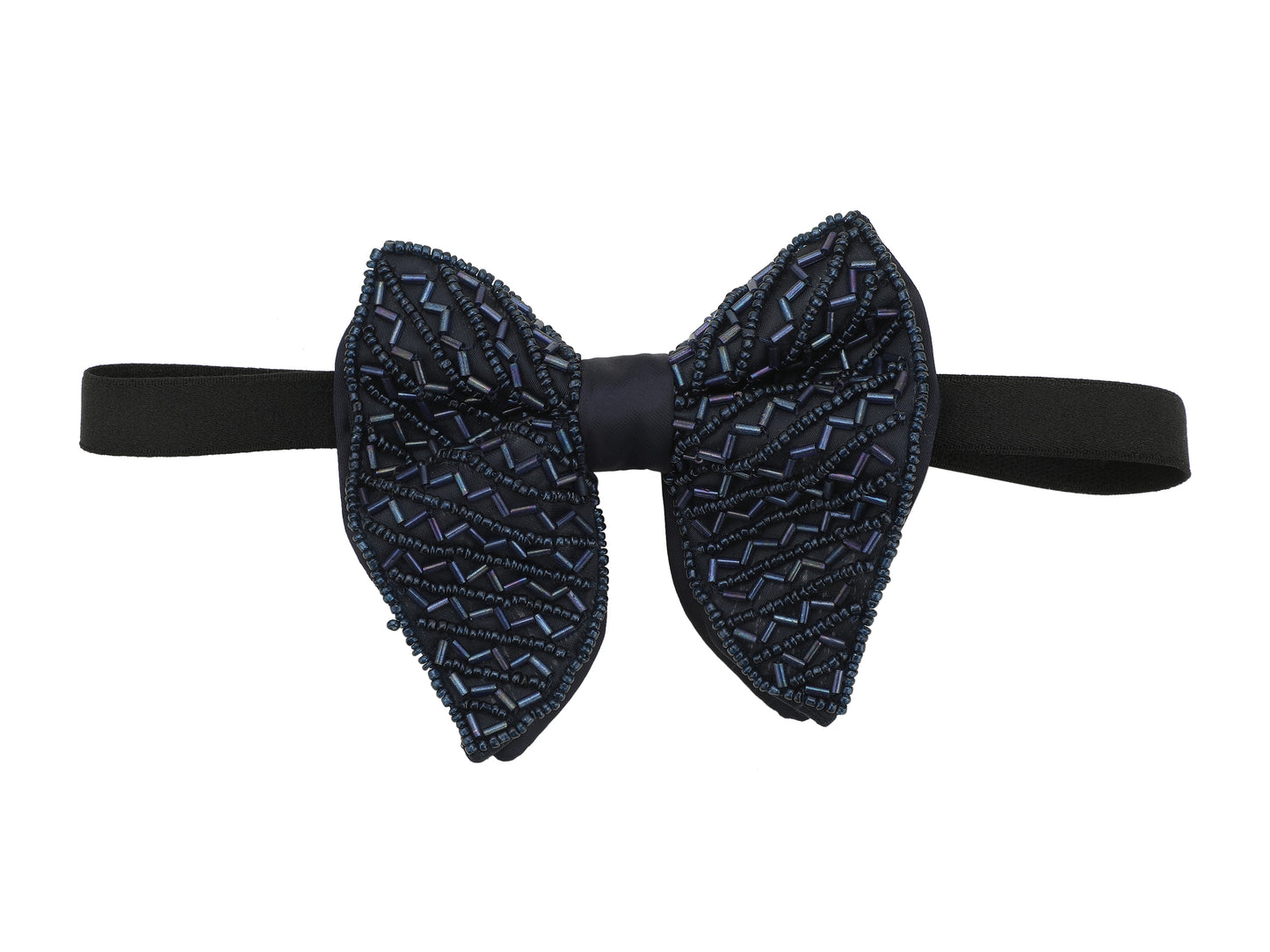 Alvaro Castagnino Men Embellished Woven Design Bow Tie