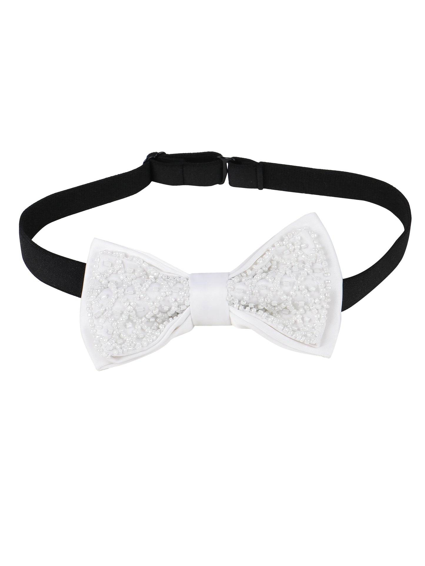 Alvaro Castagnino Men Embellished Woven Design Bow Tie