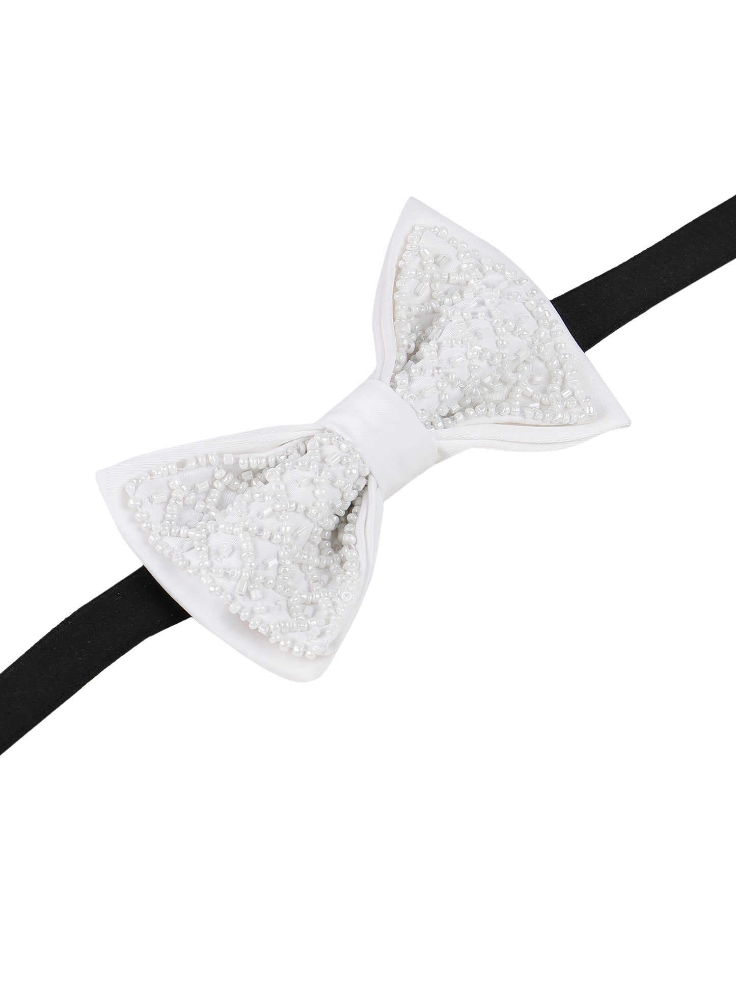 Alvaro Castagnino Men Embellished Woven Design Bow Tie